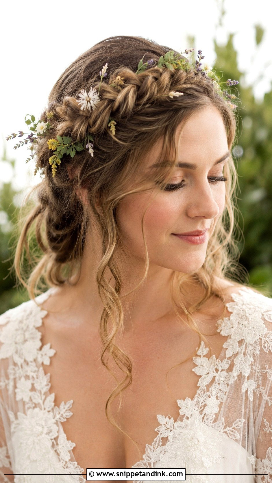 Boho Braided Crown - Snippet and Ink - 25 Hairstyles for a Wedding
