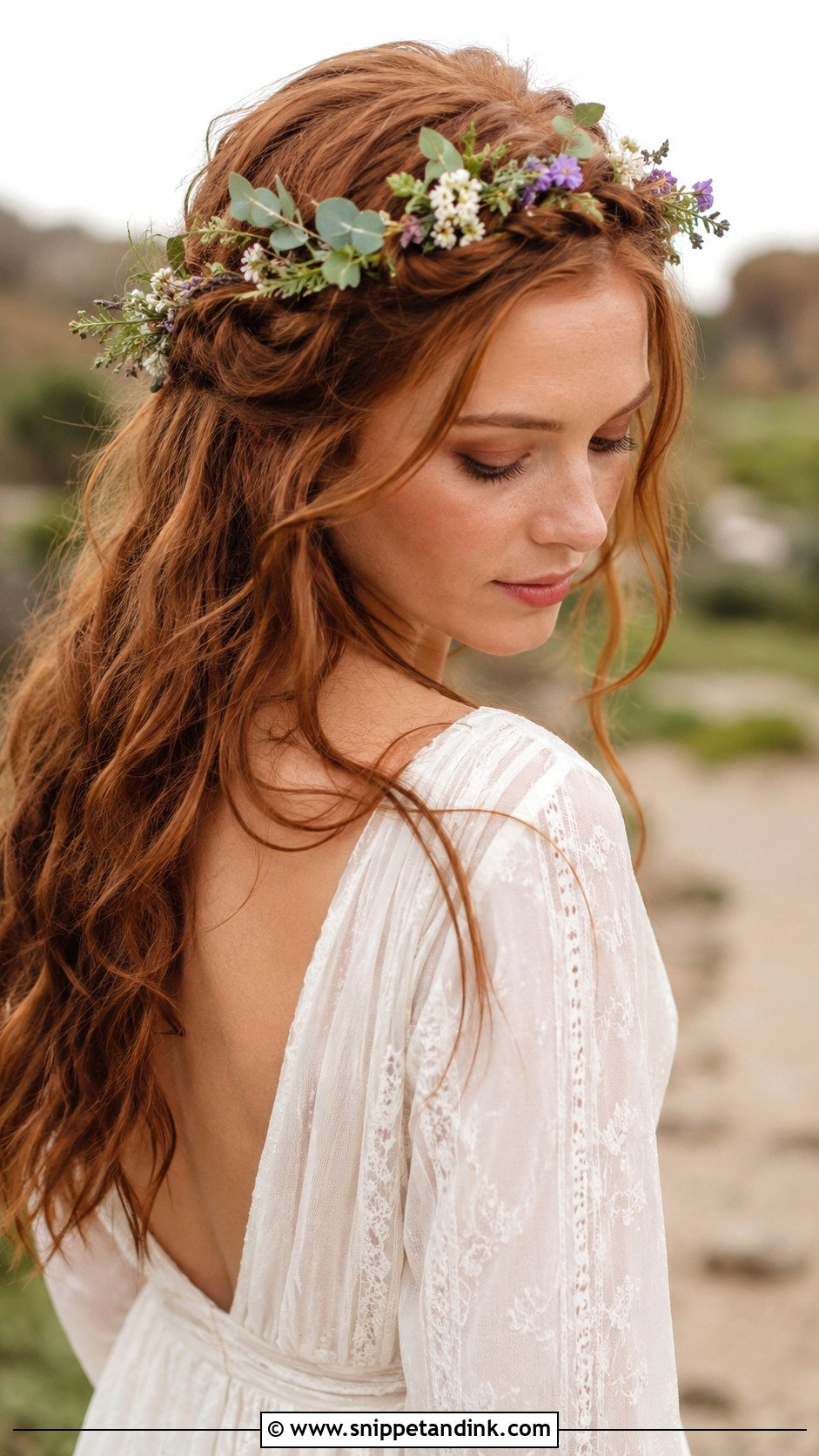 Boho Braided Crown - Snippet and Ink - 25 Summer Wedding Hair Ideas