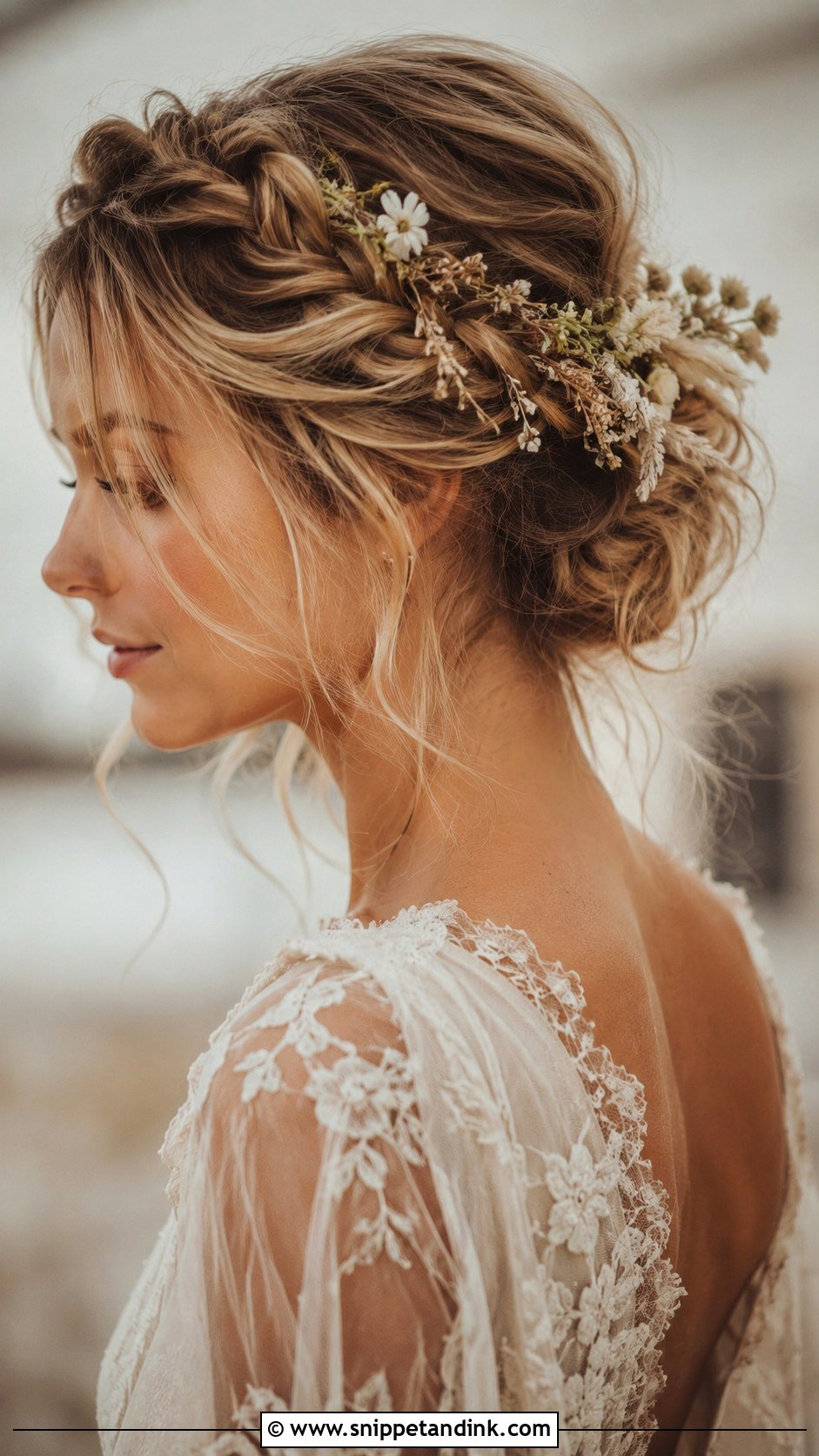 Boho Braided Crown Updo - Snippet and Ink - 20 Wedding Updo Tutorial Ideas
