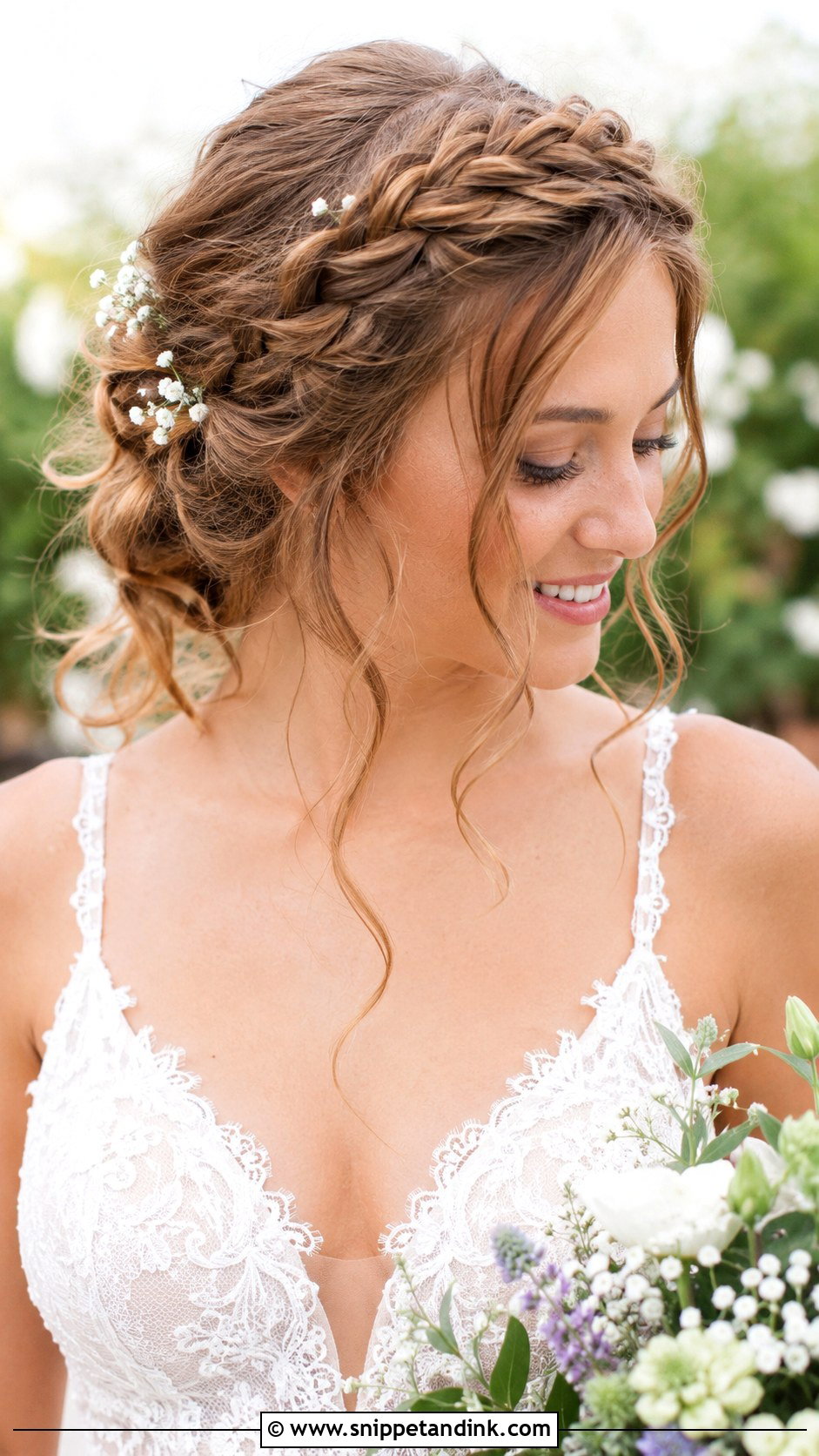 Boho Braided Crown for Wedding - Snippet and Ink - 25 Wedding Hairstyles with Braids