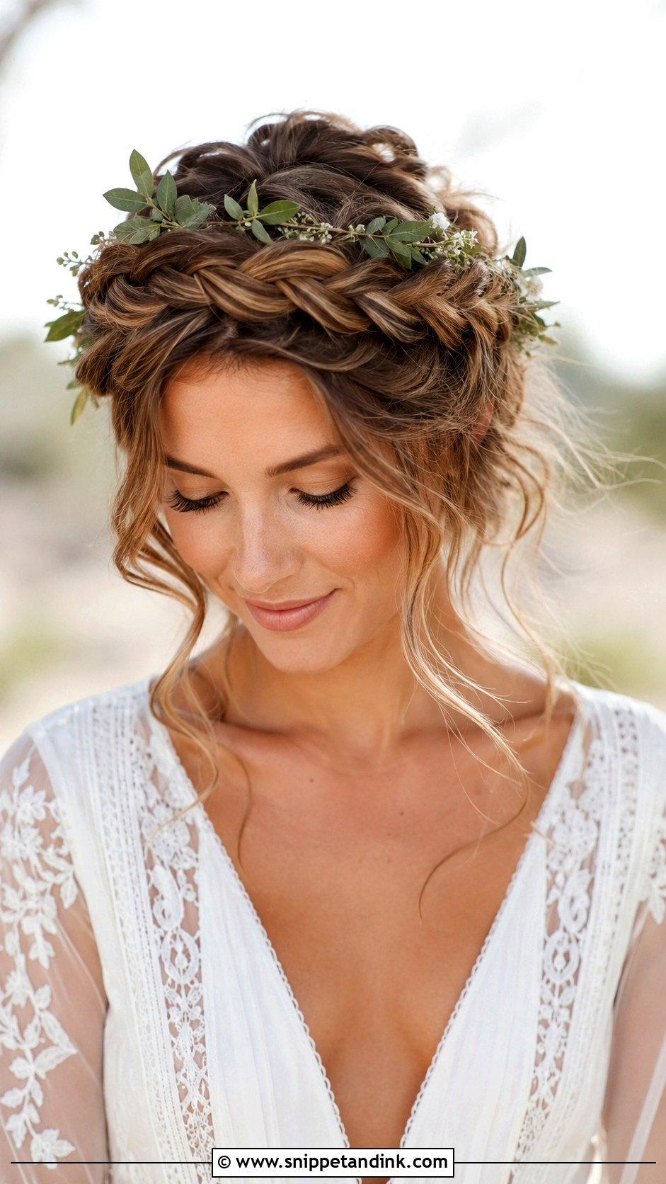 Boho Braided Crown for Wedding Guest - Snippet and Ink - 30 Easy Hairstyles for Wedding Guest