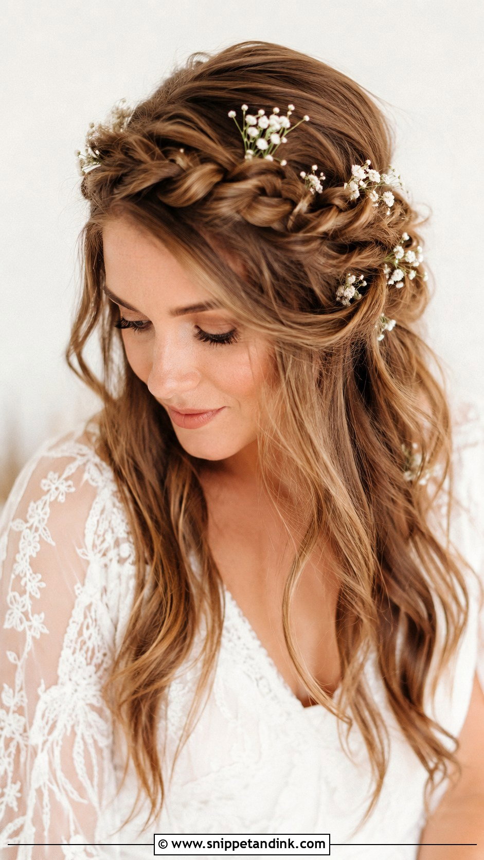 Boho Braided Crown for a Wedding - Snippet and Ink - 20 Hairstyle for a Wedding Ideas