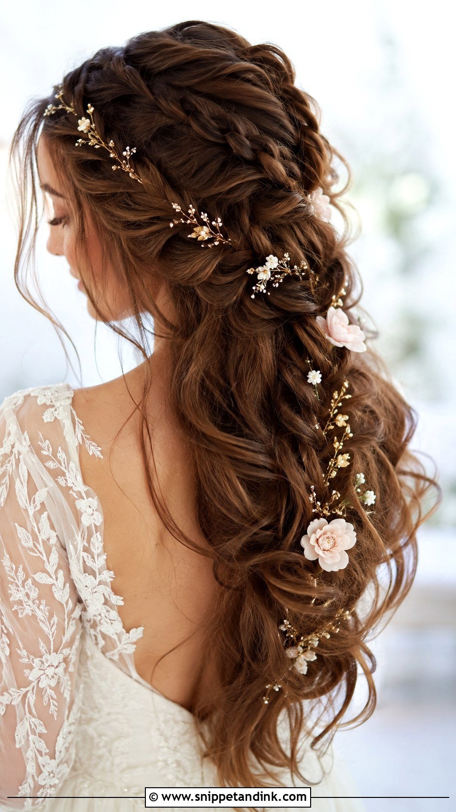 Boho Braided Goddess Wedding Hairstyle - Snippet and Ink - 25 Boho Braid Wedding Hair Ideas