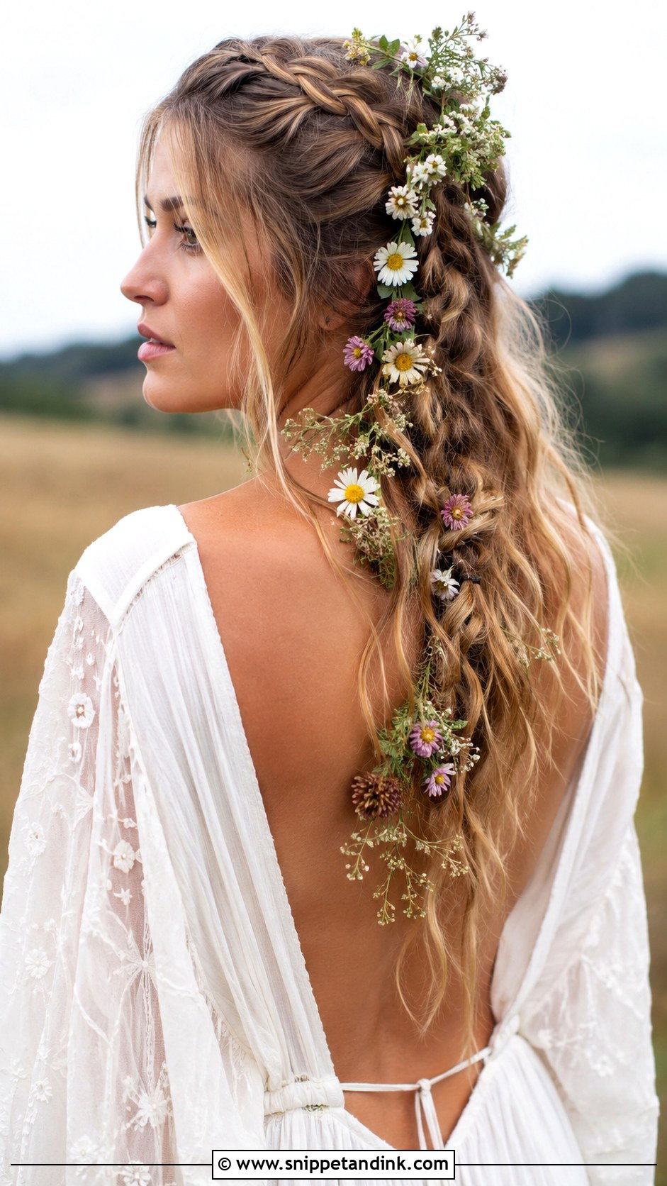 Boho Braided Hairstyle for Wedding - Snippet and Ink - 25 Braided Hairstyles for Wedding