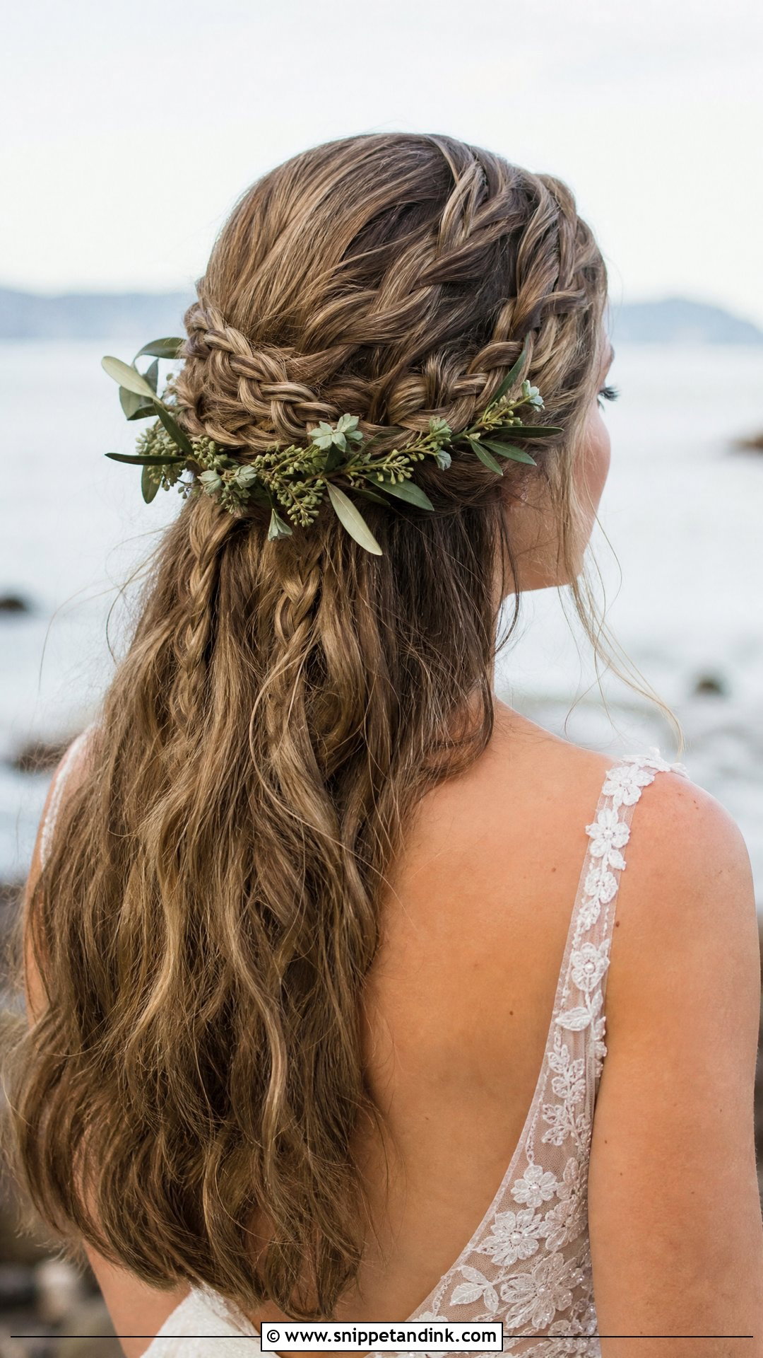 Boho Braided Half Up - Snippet and Ink - 25 Braided Hairstyles for Bride