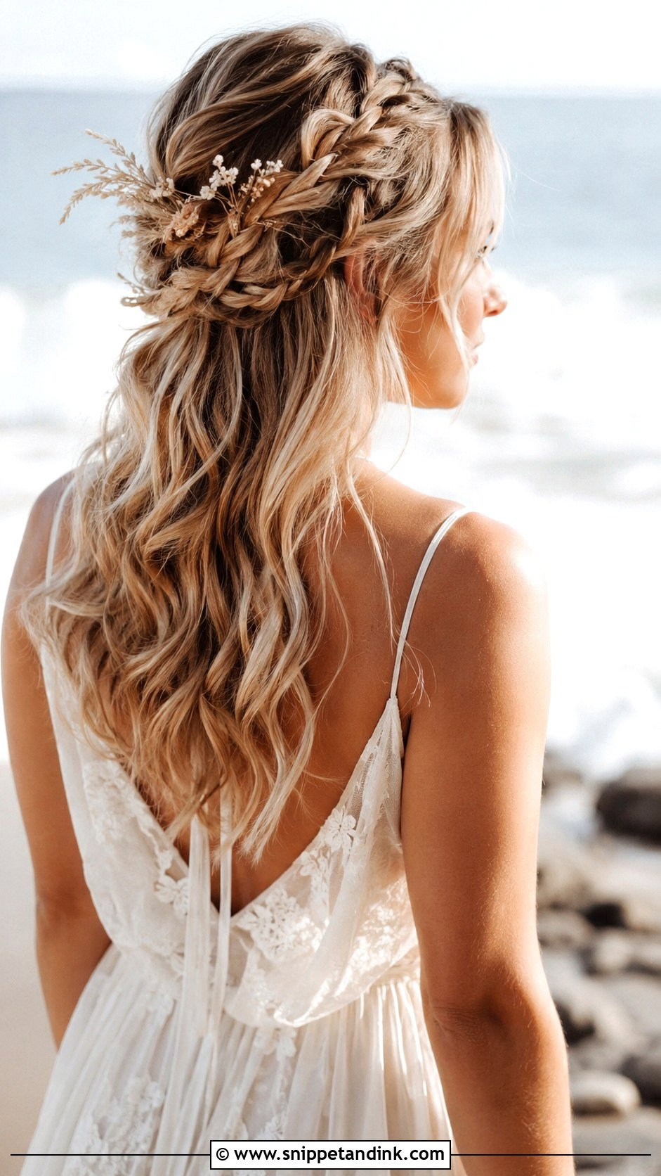 Boho Braided Half Up - Snippet and Ink - 25 Easy Hairstyles for Wedding