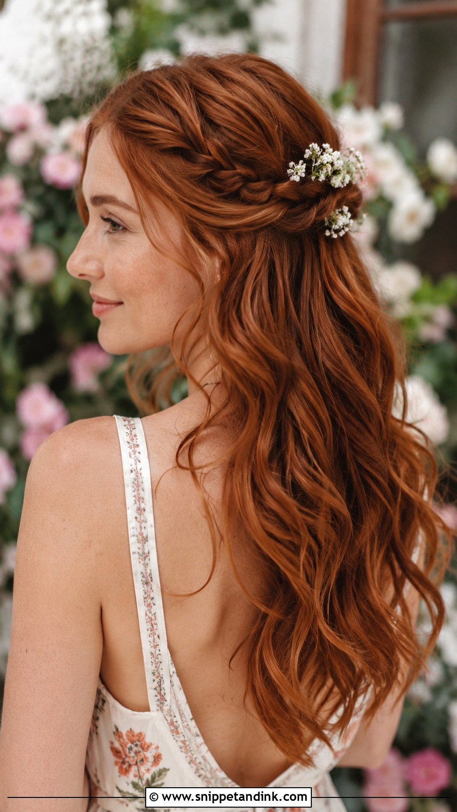 Boho Braided Half Up - Snippet and Ink - 25 Summer Wedding Guest Hair Ideas