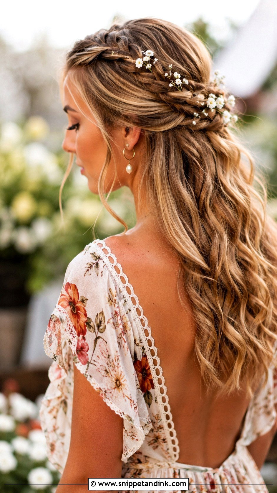 Boho Braided Half Up - Snippet and Ink - 30 Hair for Wedding Guest Ideas