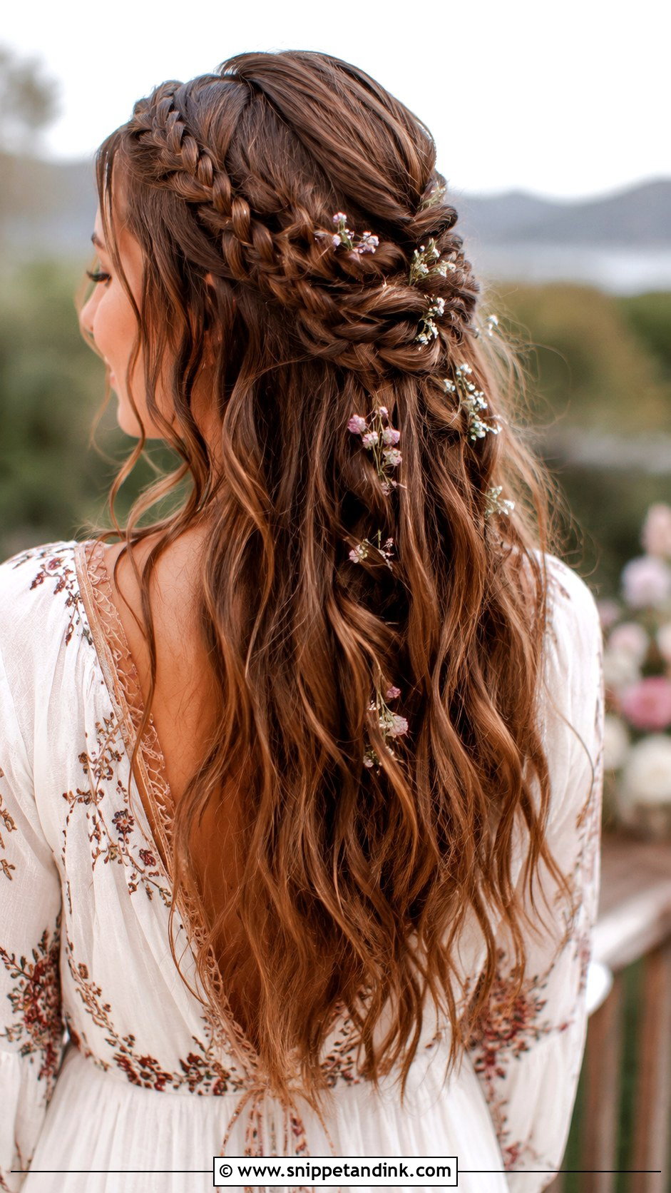 Boho Braided Half Up - Snippet and Ink - 20 Cute Birthday Hairstyle Ideas