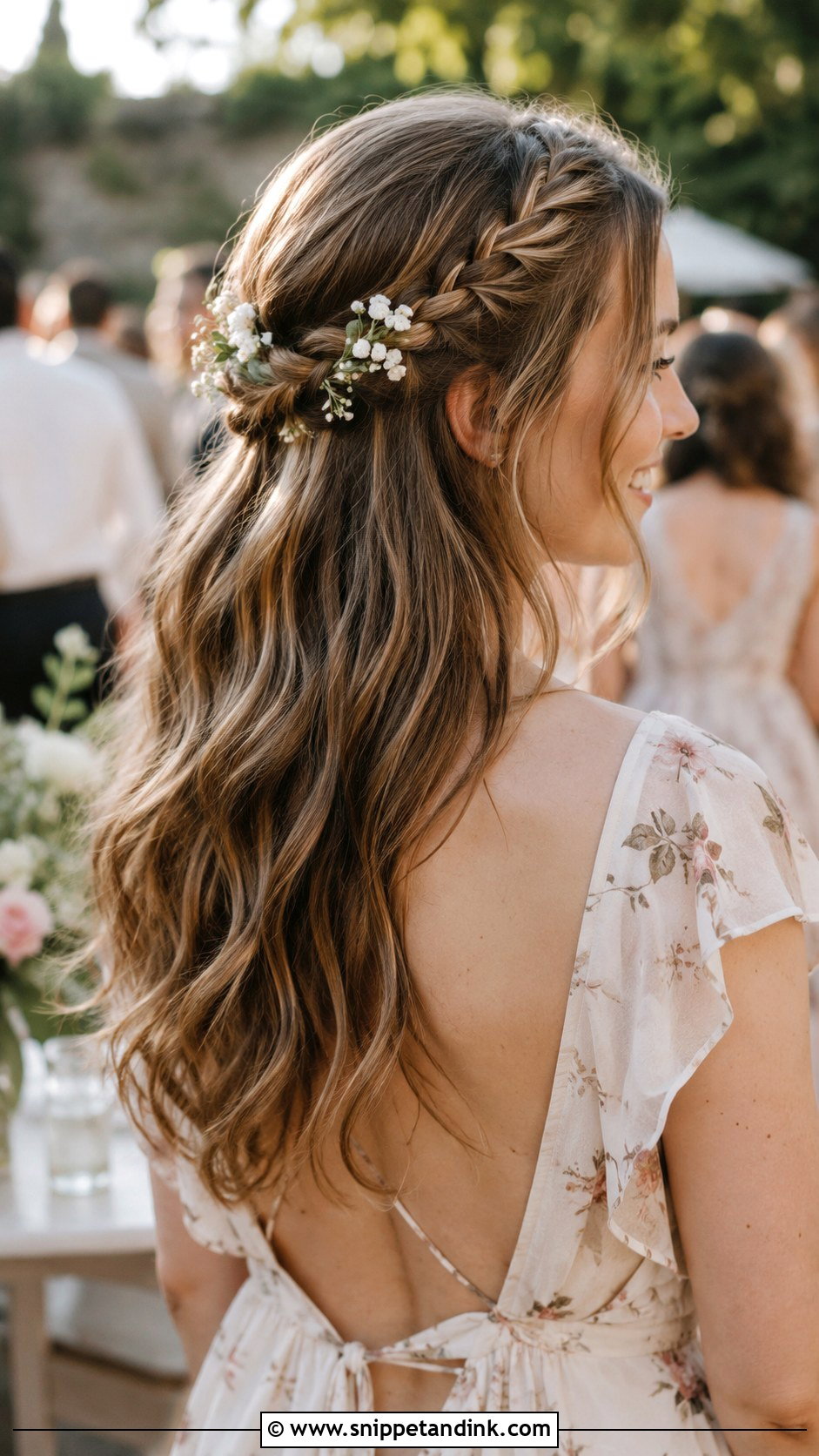 Boho Braided Half Up - Snippet and Ink - 20 Cute Hairstyles for a Wedding Guest
