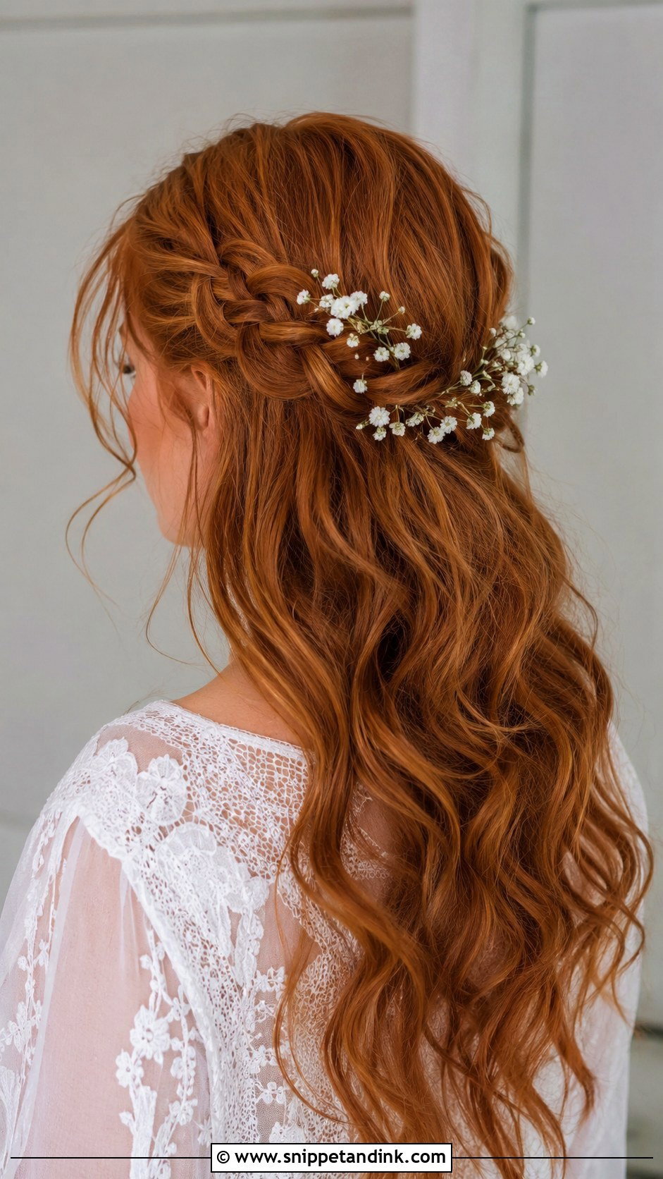 Boho Braided Half Up Hairstyle - Snippet and Ink - 20 Hairstyle for Medium Hair Wedding Ideas