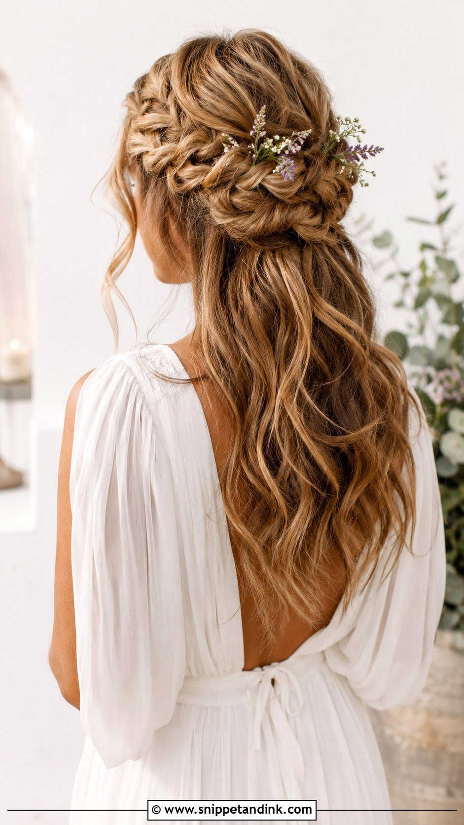 Boho Braided Half Up Style - Snippet and Ink - 20 Half Hair Up Hairstyles for Wedding