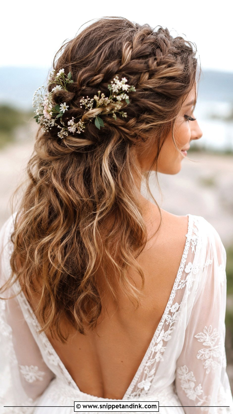 Boho Braided Half Up Style - Snippet and Ink - 25 Marriage Hairstyles