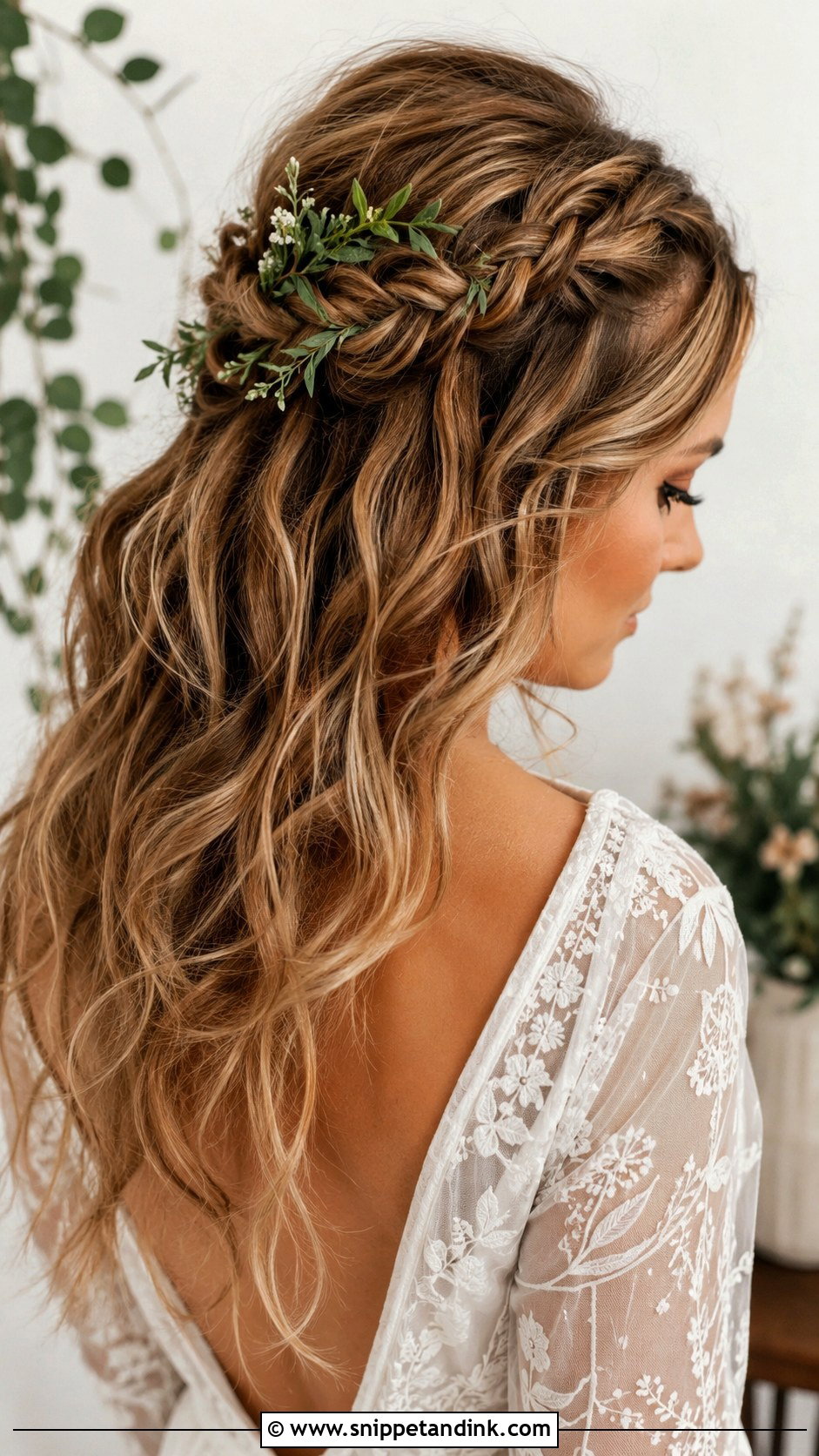 Boho Braided Half Updo - Snippet and Ink - 20 Sister of the Bride Hairstyles