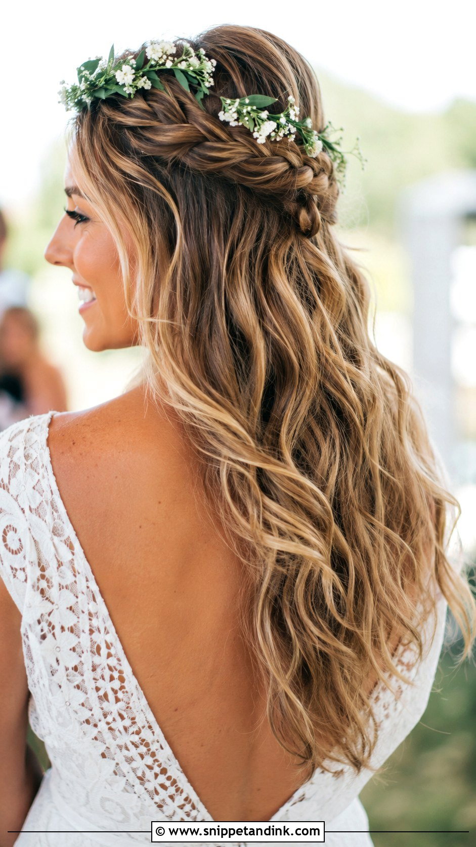 Boho Braided Half Updo - Snippet and Ink - 25 Hair Looks for Wedding