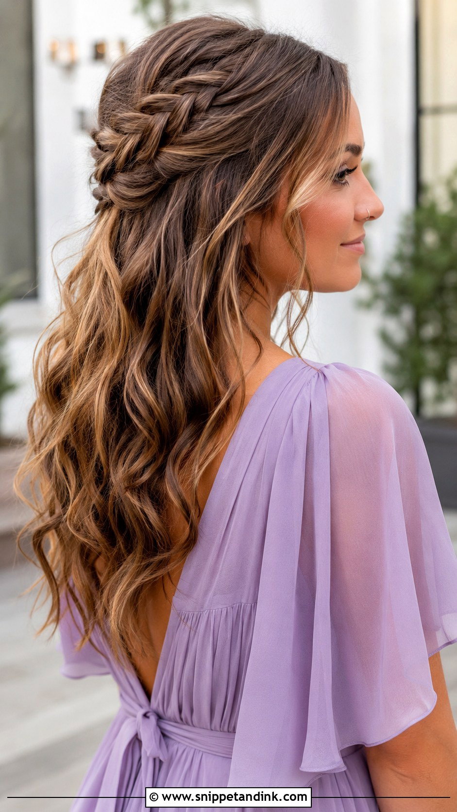 Boho Braided Half Updo for Wedding Guest - Snippet and Ink - 30 Hairdos for Wedding Guest