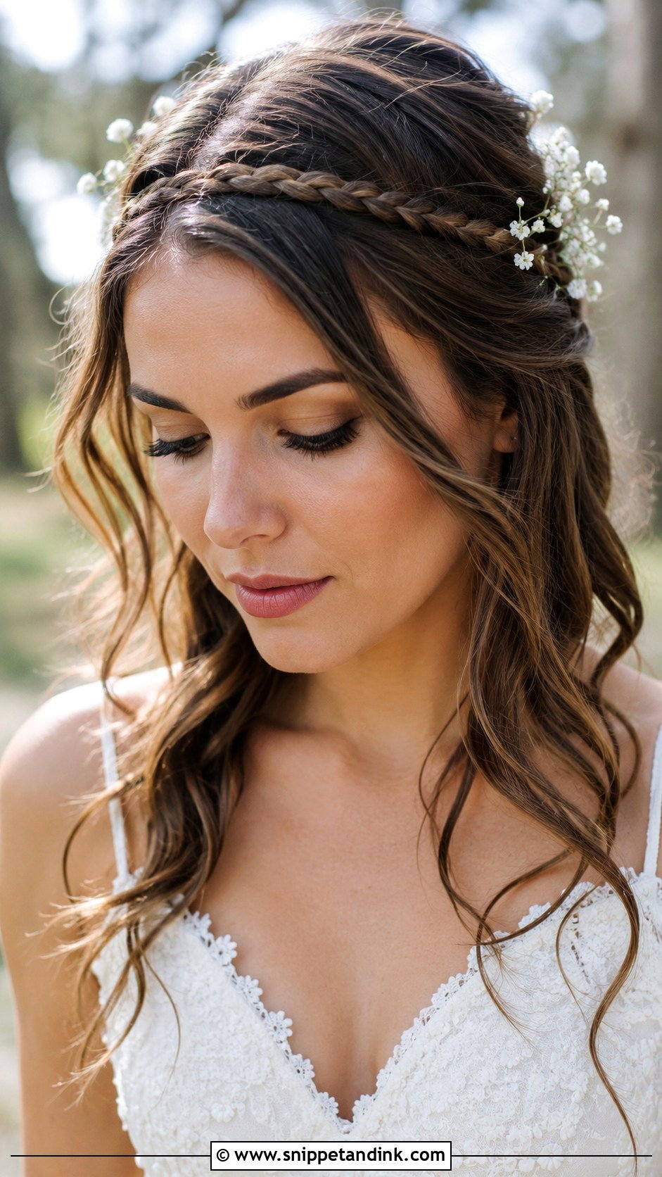 Boho Braided Headband - Snippet and Ink - 30 Boho Bridal Hair Ideas