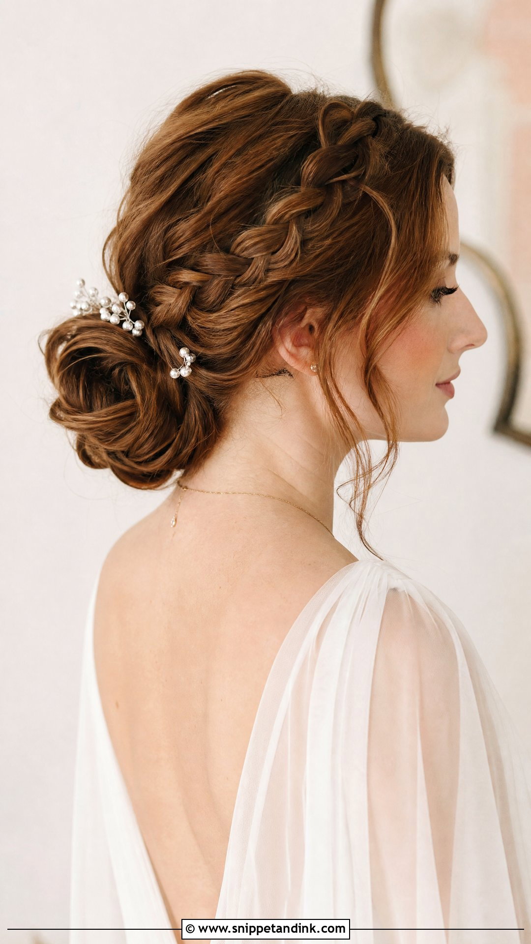 Boho Braided Low Bun Wedding Hairstyle - Snippet and Ink - 20 Boho Braids Wedding