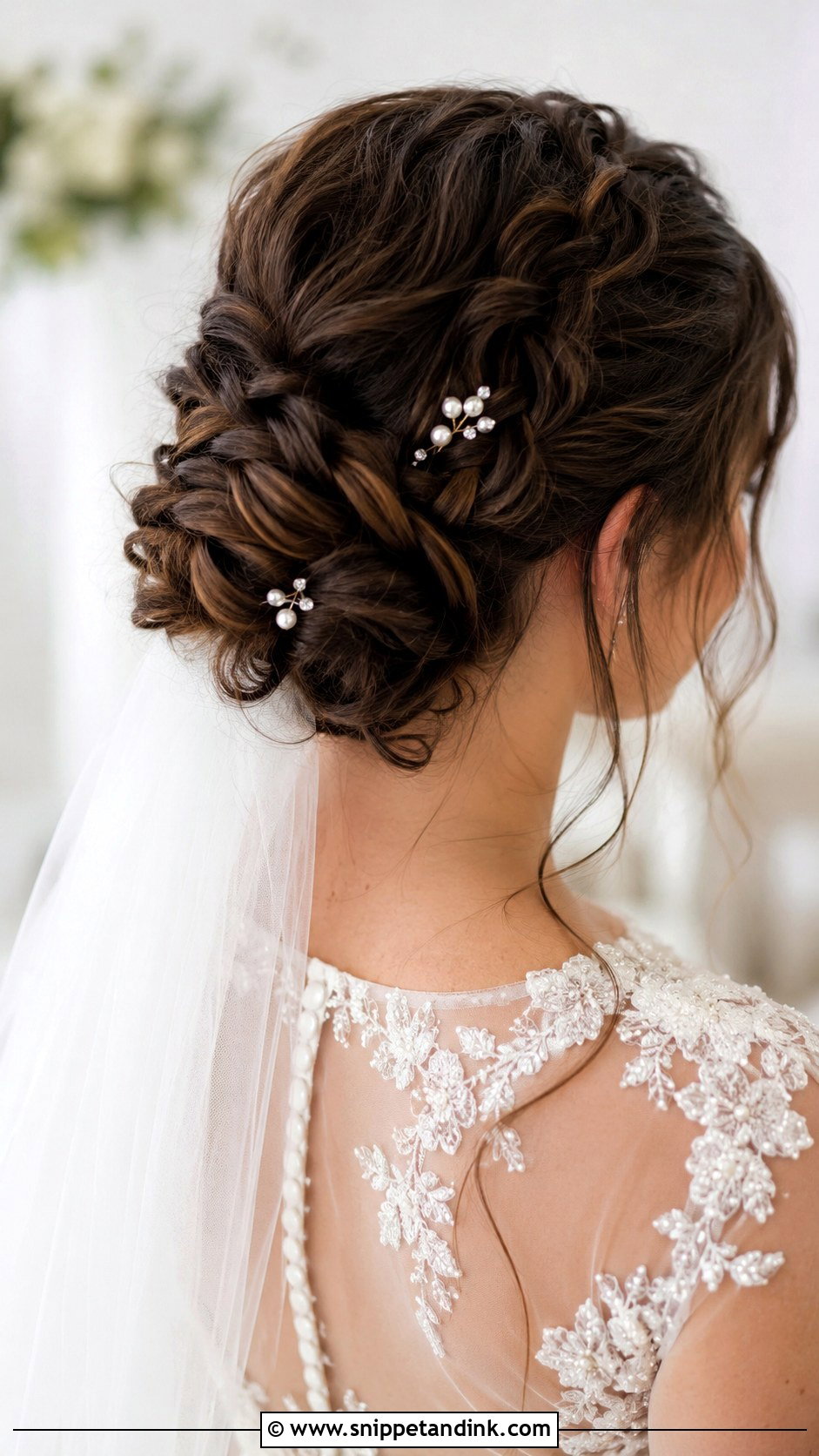 Boho Braided Low Bun Wedding Hairstyle - Snippet and Ink - 25 Boho Braid Wedding Hair Ideas