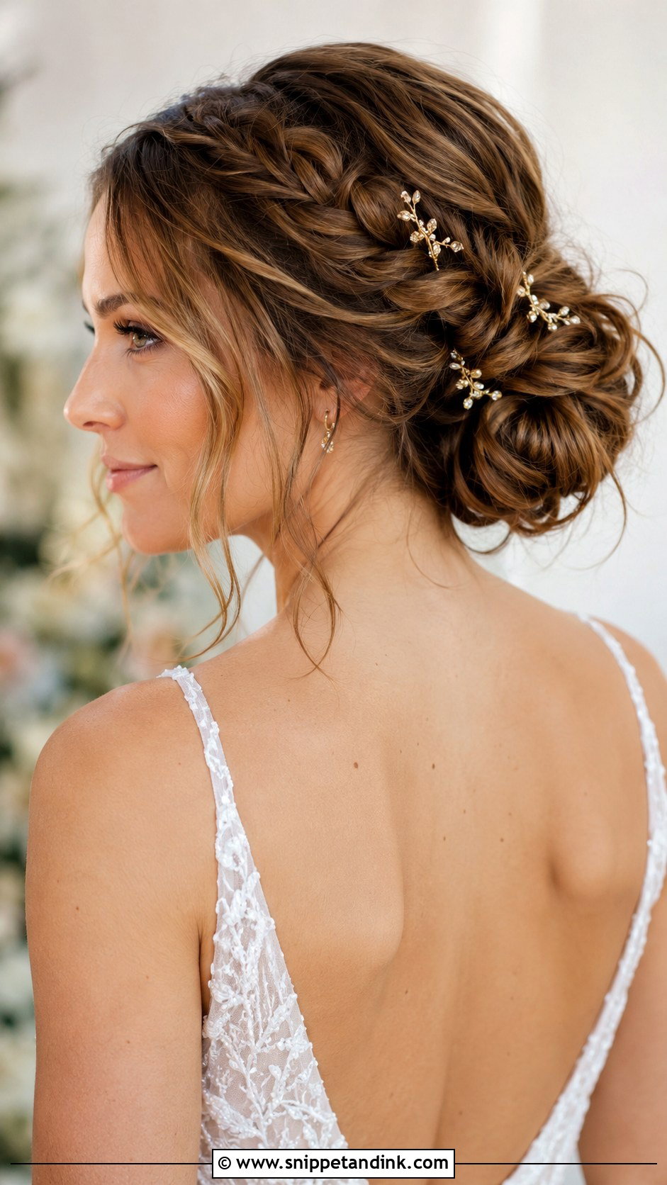 Boho Braided Low Ponytail Wedding Hairstyle - Snippet and Ink - 25 Boho Braid Wedding Hair Ideas