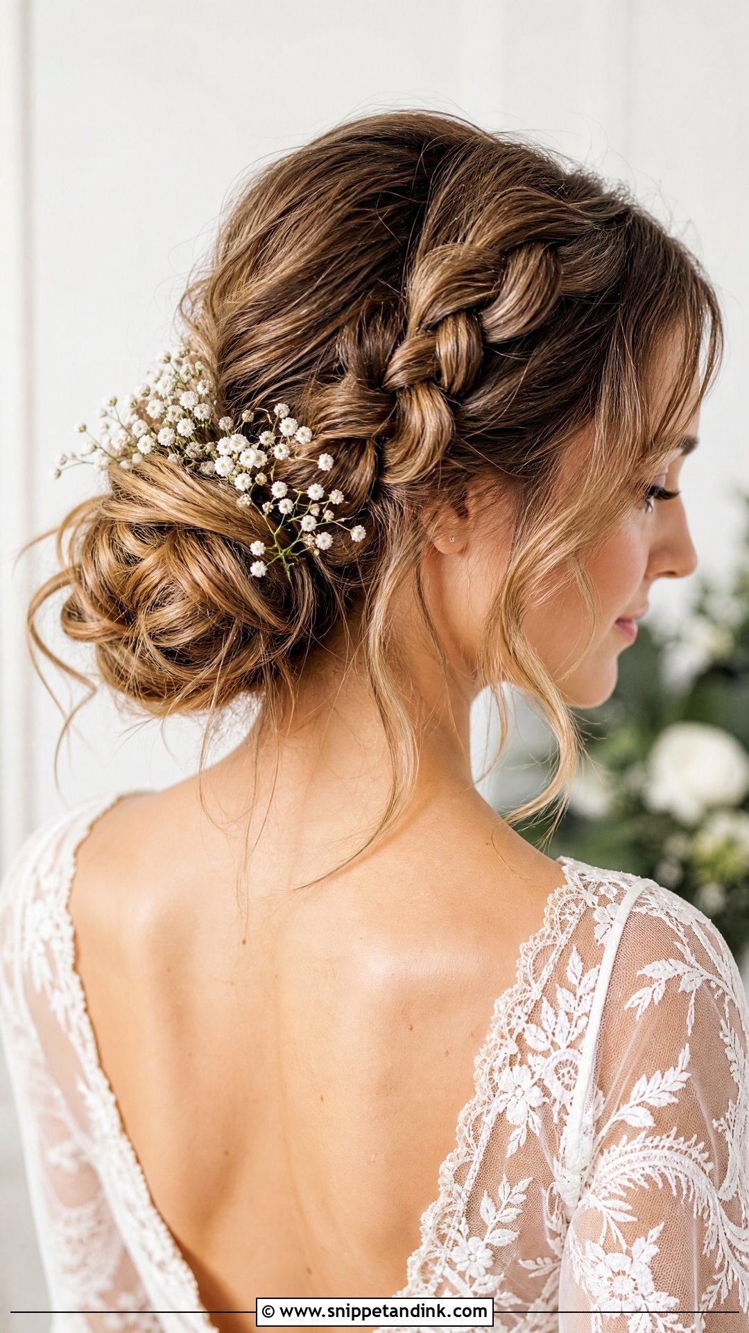 Boho Braided Messy Bun Wedding Hairstyle - Snippet and Ink - 20 Boho Braids Wedding