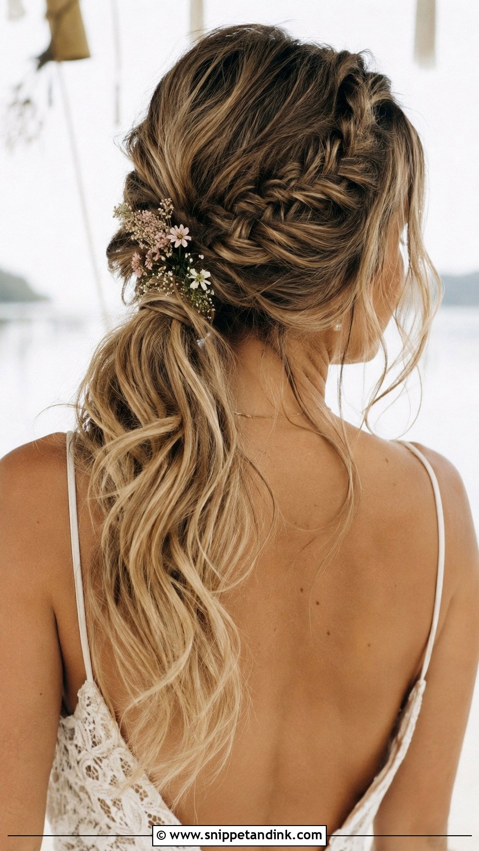 Boho Braided Ponytail - Snippet and Ink - 20 Hairstyle for Sister Wedding Ideas