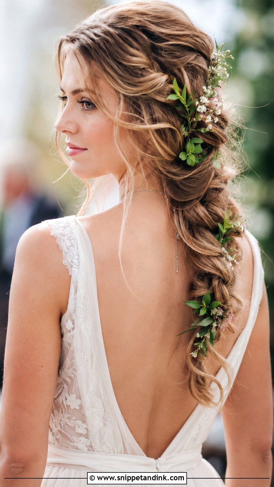 Boho Braided Ponytail Wedding Hair - Snippet and Ink - 25 Bohemian Wedding Hair Ideas