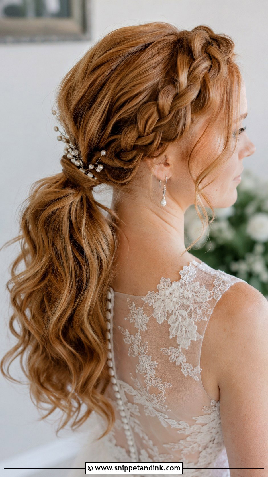 Boho Braided Ponytail Wedding Hair - Snippet and Ink - 20 Boho Wedding Hairstyles for Long Hair