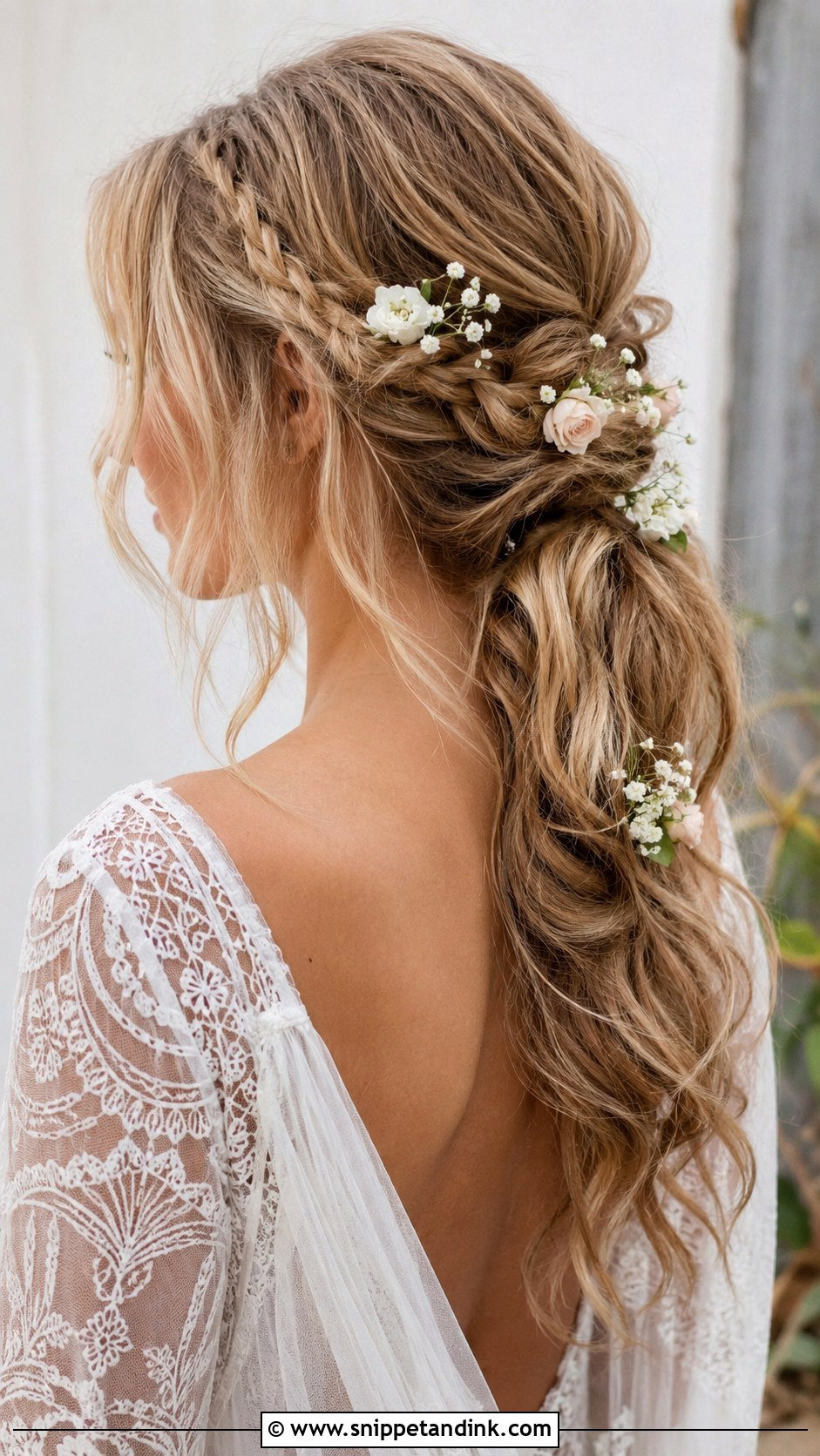 Boho Braided Ponytail With Tendrils - Snippet and Ink - 20 Bridal Braids Hairstyles
