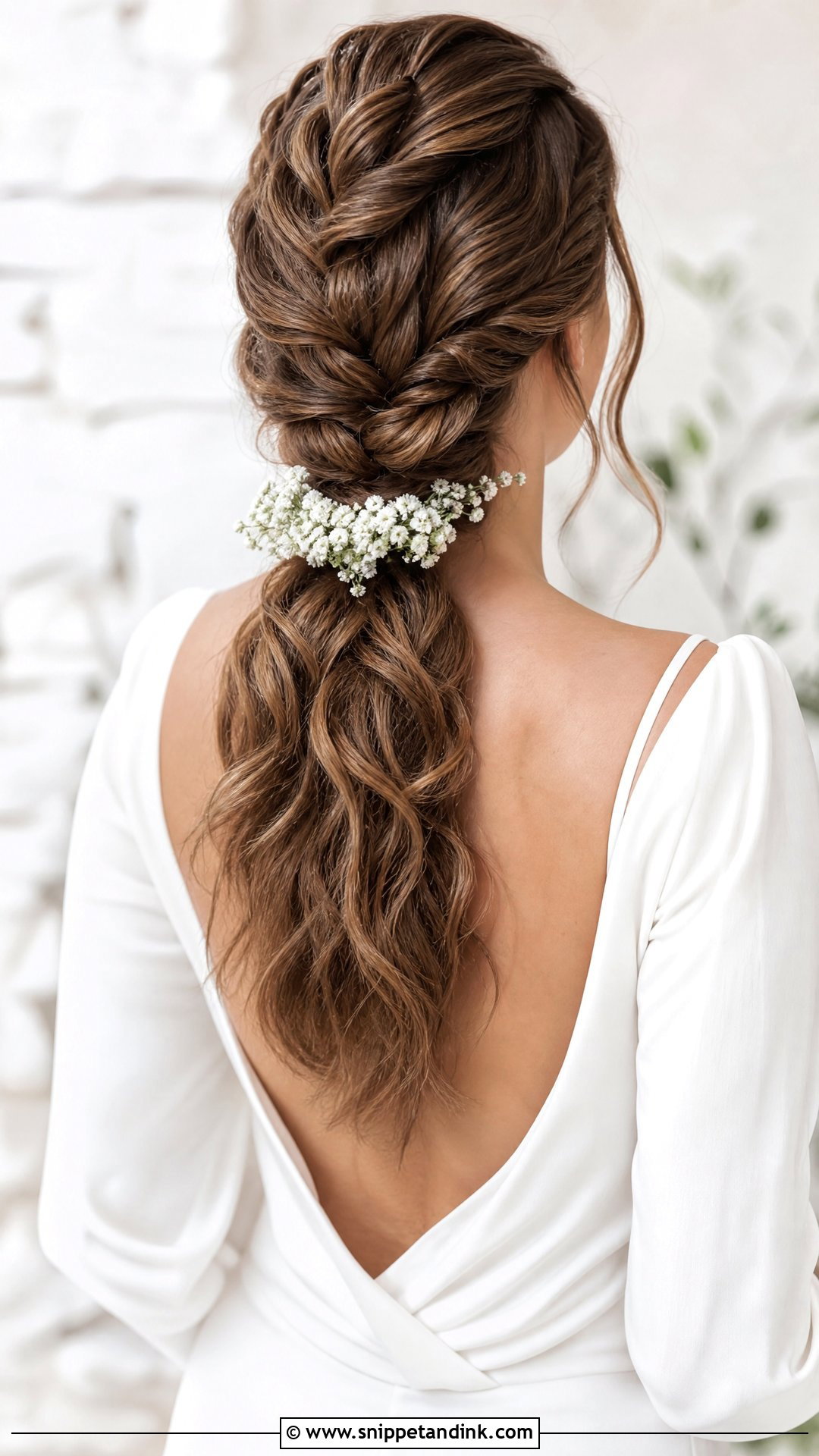 Boho Braided Ponytail - Snippet and Ink - 20 Bohemian Bridal Hair Ideas
