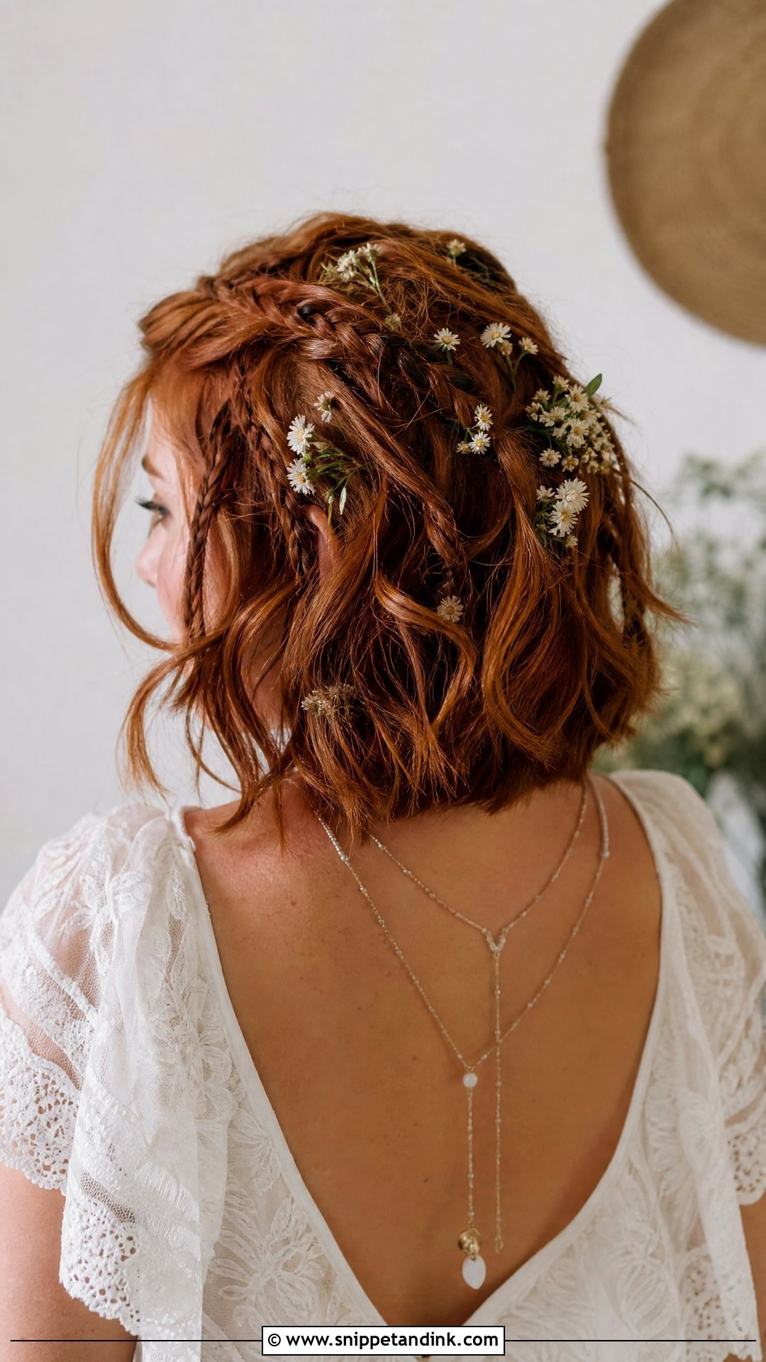 Boho Braided Short Hair - Snippet and Ink - 20 Wedding Hairstyle Shorthair Ideas