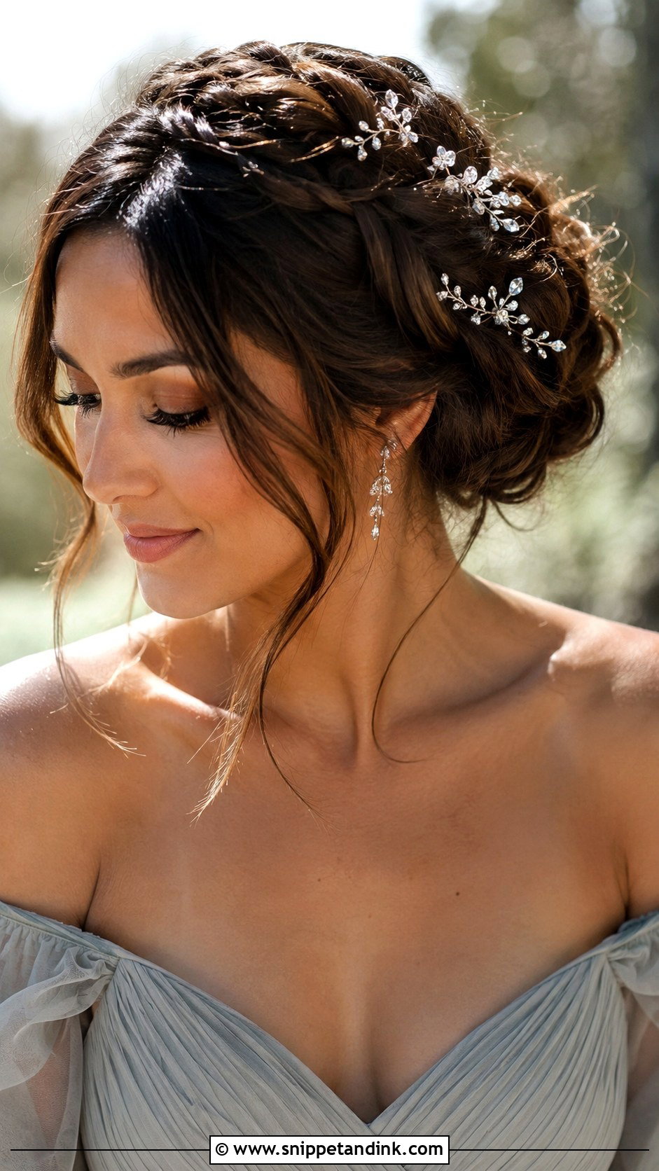 Boho Braided Updo - Snippet and Ink - 20 Medium Maid of Honor Hairstyles