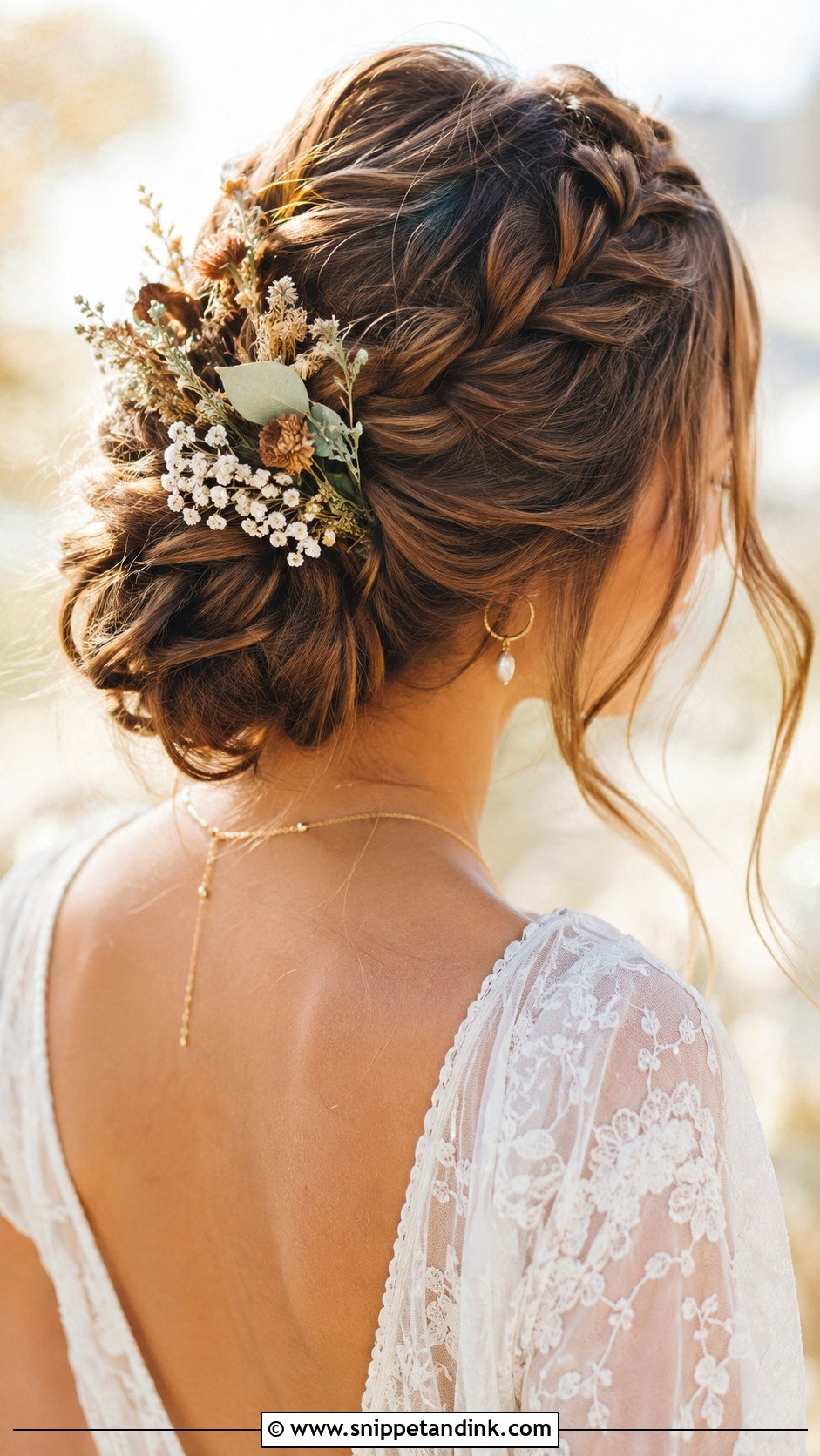 Boho Braided Updo - Snippet and Ink - 20 Up Do Hairstyles for Weddings