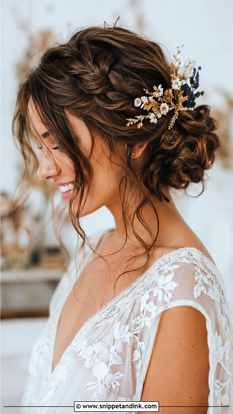 Boho Braided Updo - Snippet and Ink - 25 Braided Wedding Hair Ideas