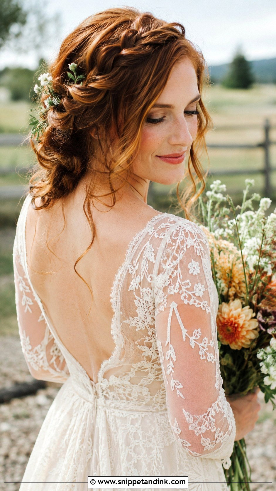 Boho Braided Updo - Snippet and Ink - 25 Wedding Upstyles
