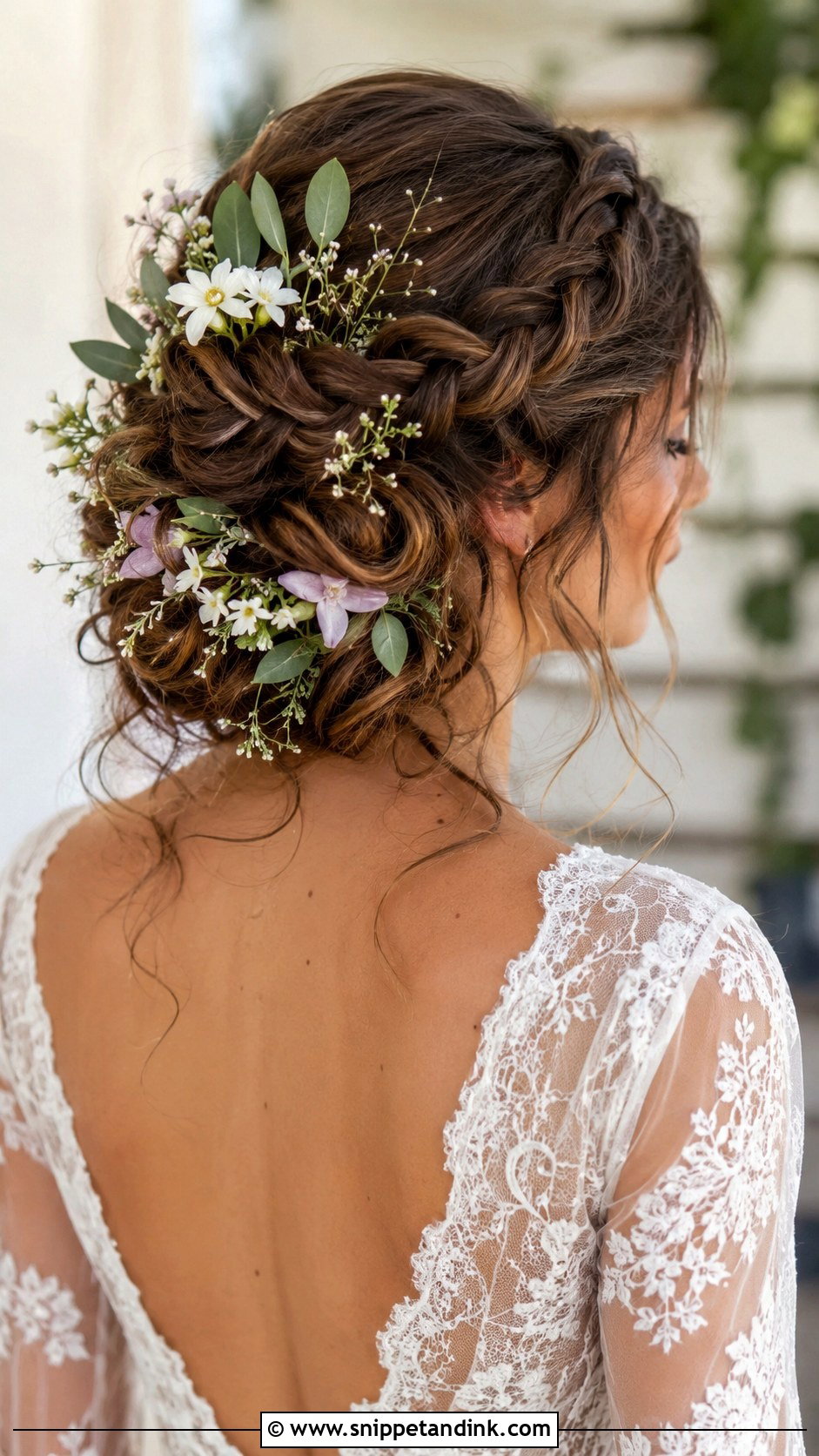 Boho Braided Updo - Snippet and Ink - 30 Bridal Hair Styles