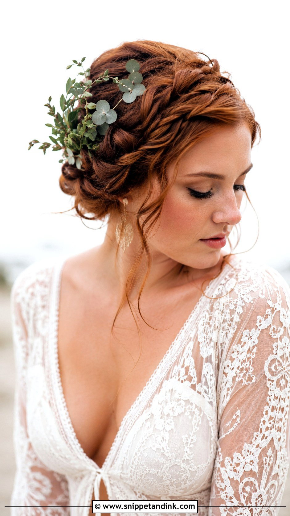 Boho Braided Updo - Snippet and Ink - 20 Hair Inspo for Wedding Ideas