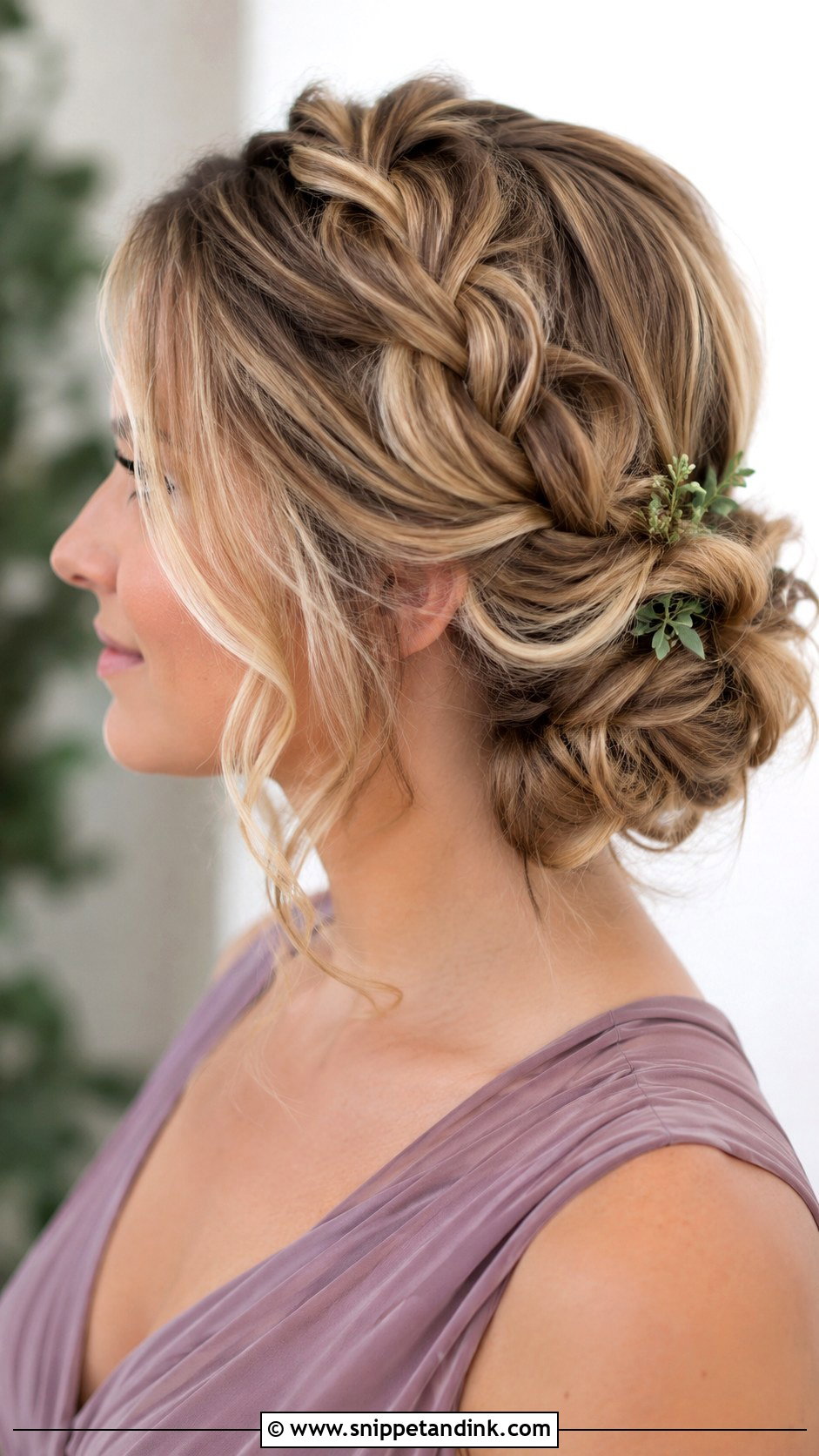 Boho Braided Updo Bridesmaid Hair - Snippet and Ink - 20 Bridesmaid Hair Updo Braid Ideas