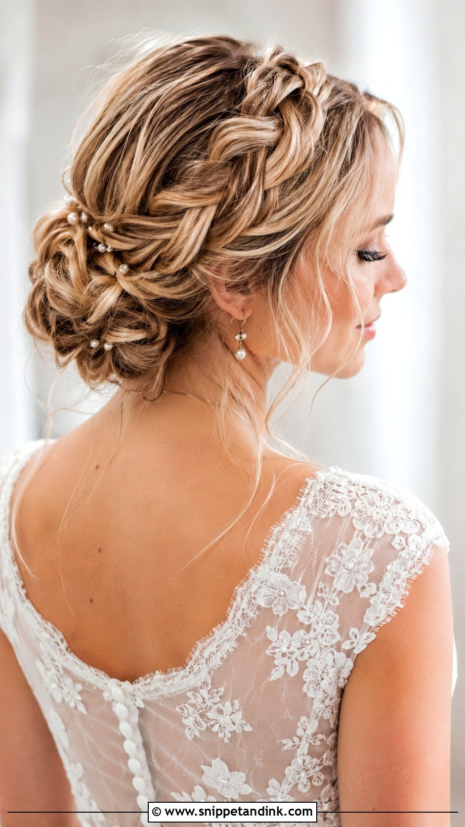 Boho Braided Updo Wedding Hair - Snippet and Ink - 20 Boho Wedding Hairstyles for Long Hair