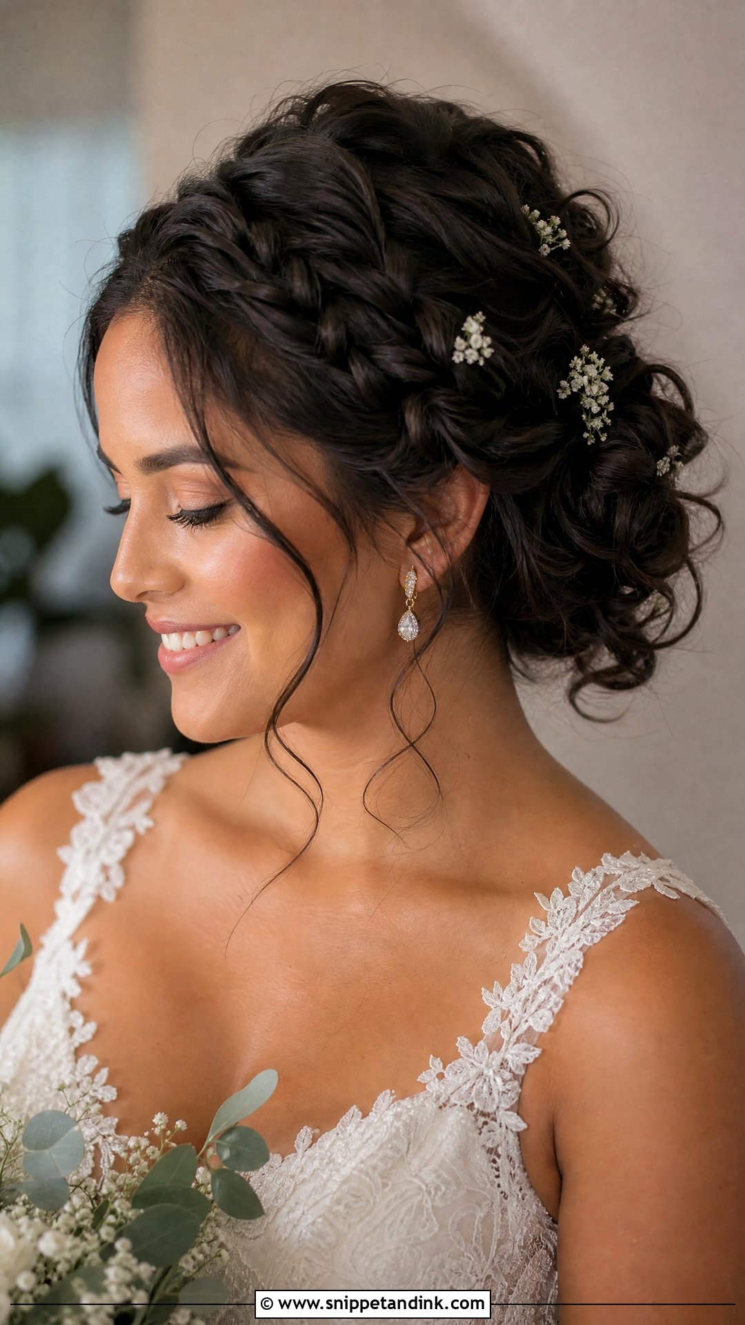 Boho Braided Updo Wedding Hairstyle - Snippet and Ink - 15 Boho Braids Wedding Hairstyles