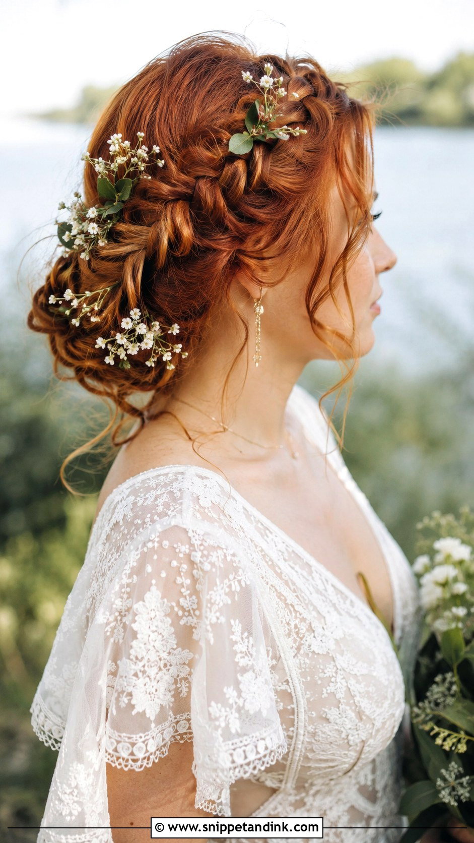 Boho Braided Updo for Brides - Snippet and Ink - 30 Bridal Hair Inspiration Ideas