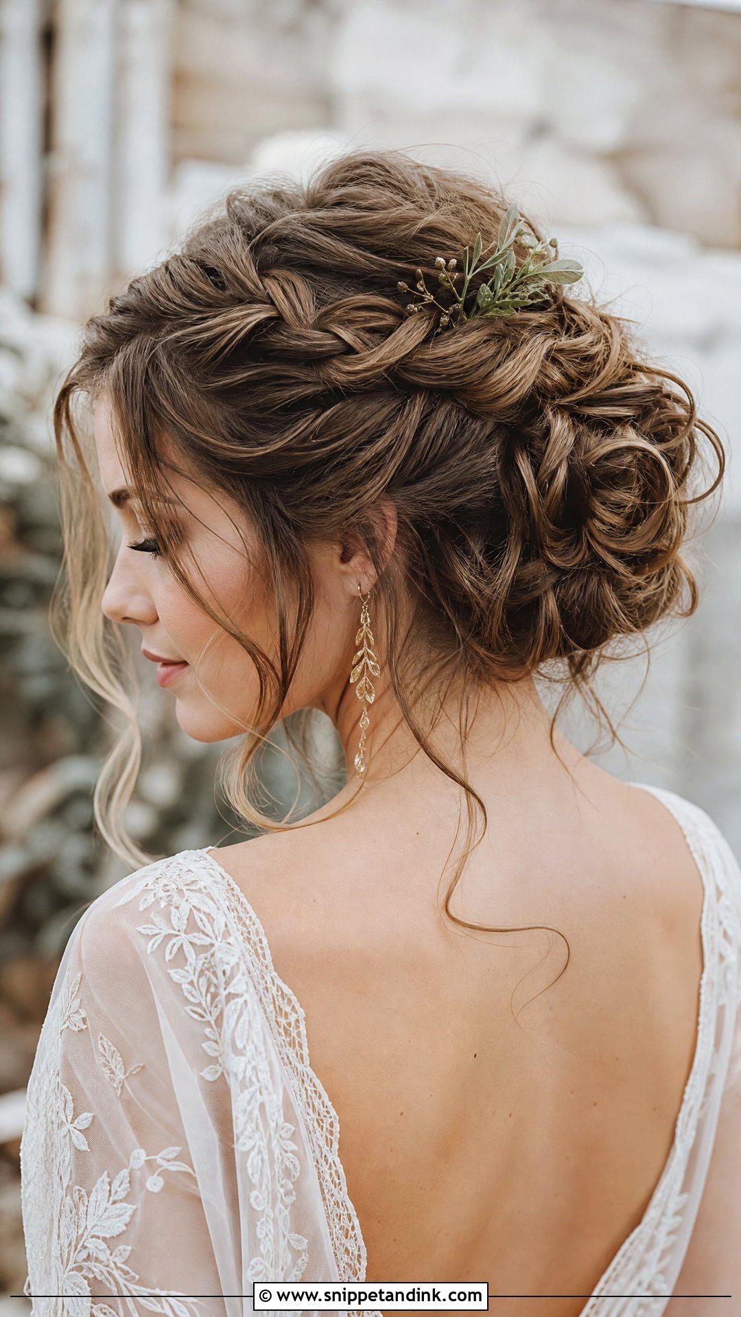 Boho Braided Updo for Marriage - Snippet and Ink - 20 Marriage Hairstyle Ideas