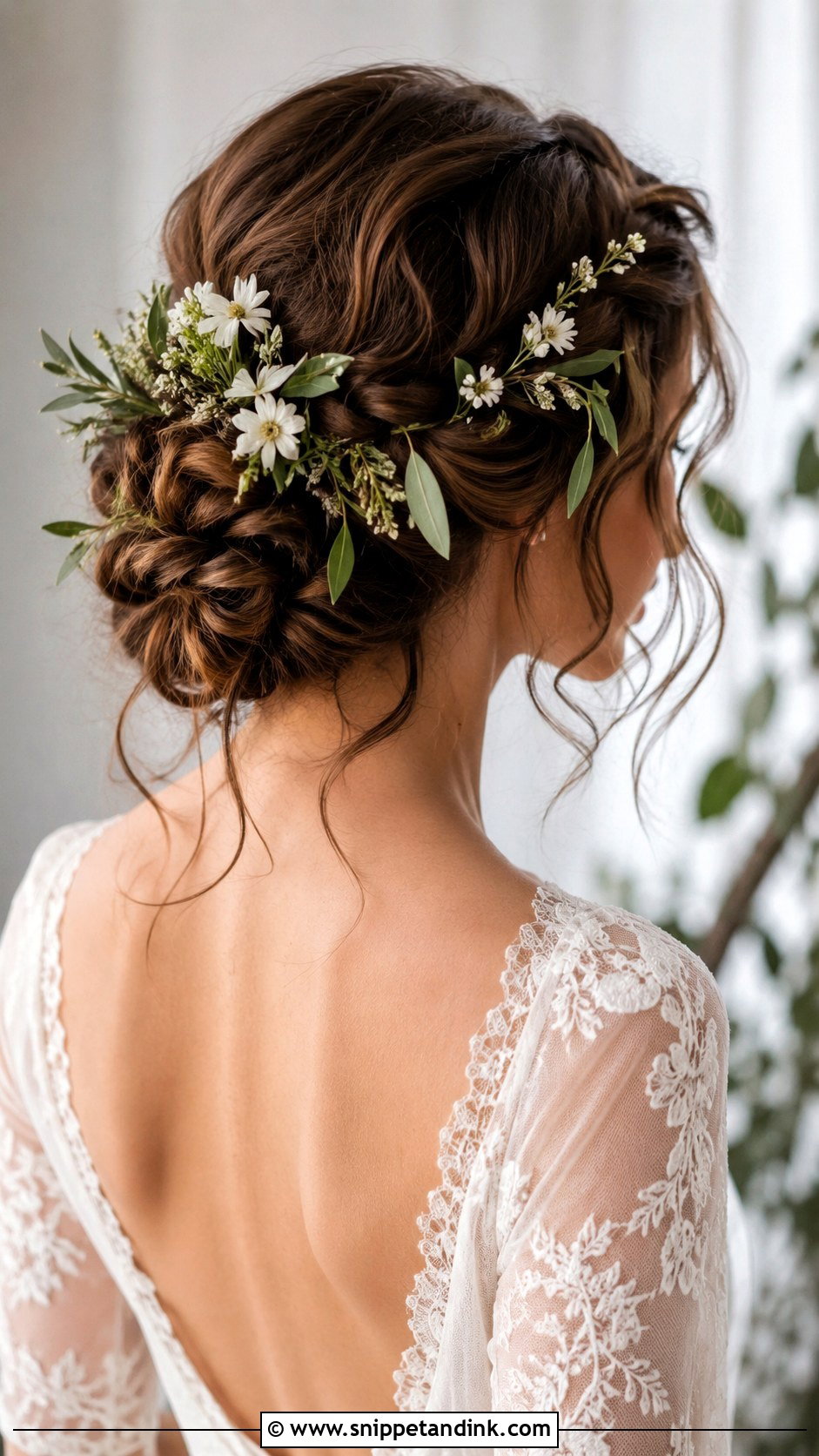 Boho Braided Updo for Medium Length - Snippet and Ink - 20 Wedding Hairdos for Medium Length