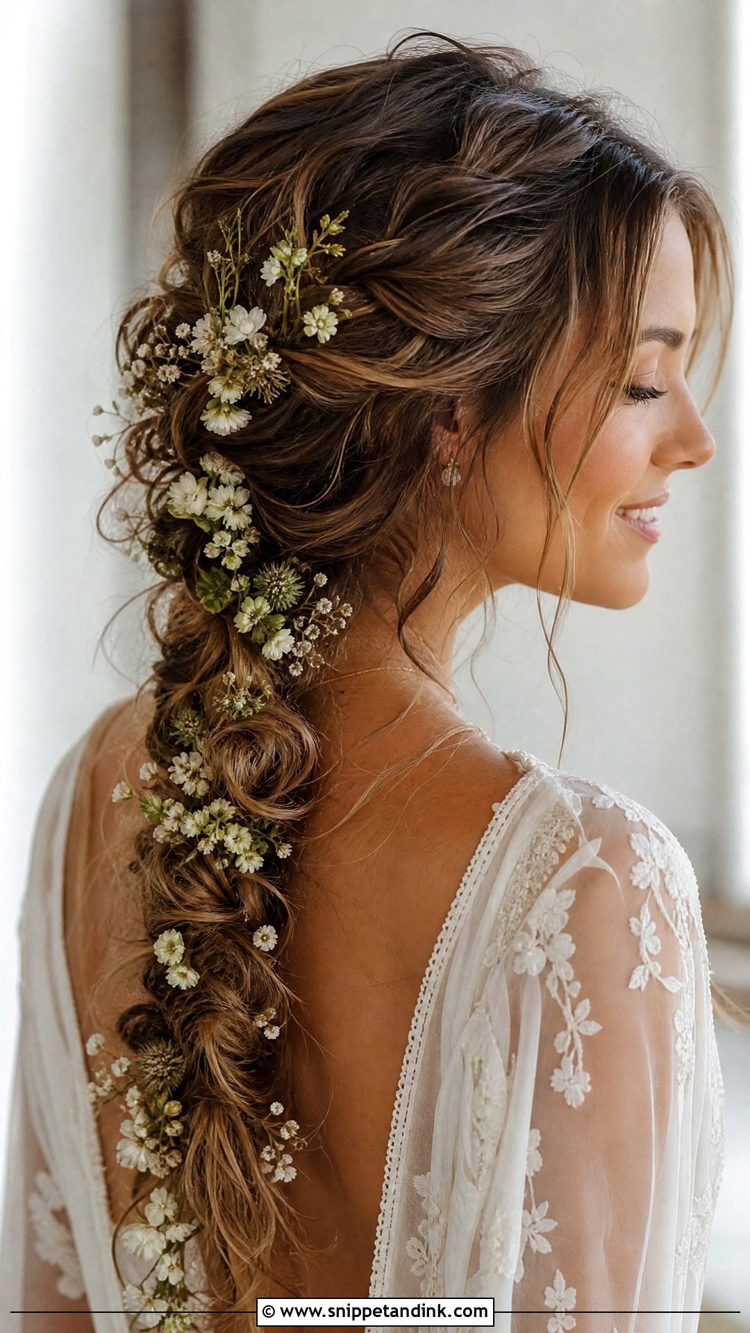 Boho Braided Wedding Hairstyle - Snippet and Ink - 20 Wedding Hairstyle Ideas
