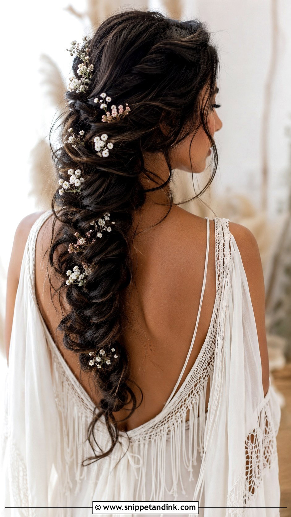 Boho Braided Wedding Hairstyle - Snippet and Ink - 20 Wedding Hairstyles Videos