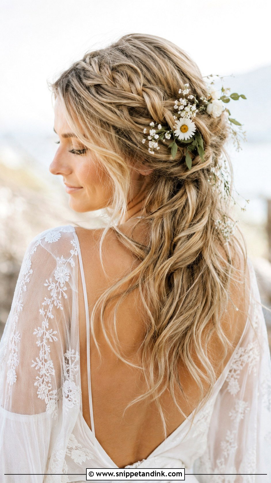 Boho Braided Wedding Hairstyle - Snippet and Ink - 25 Hairstyles for Long Hair for Wedding