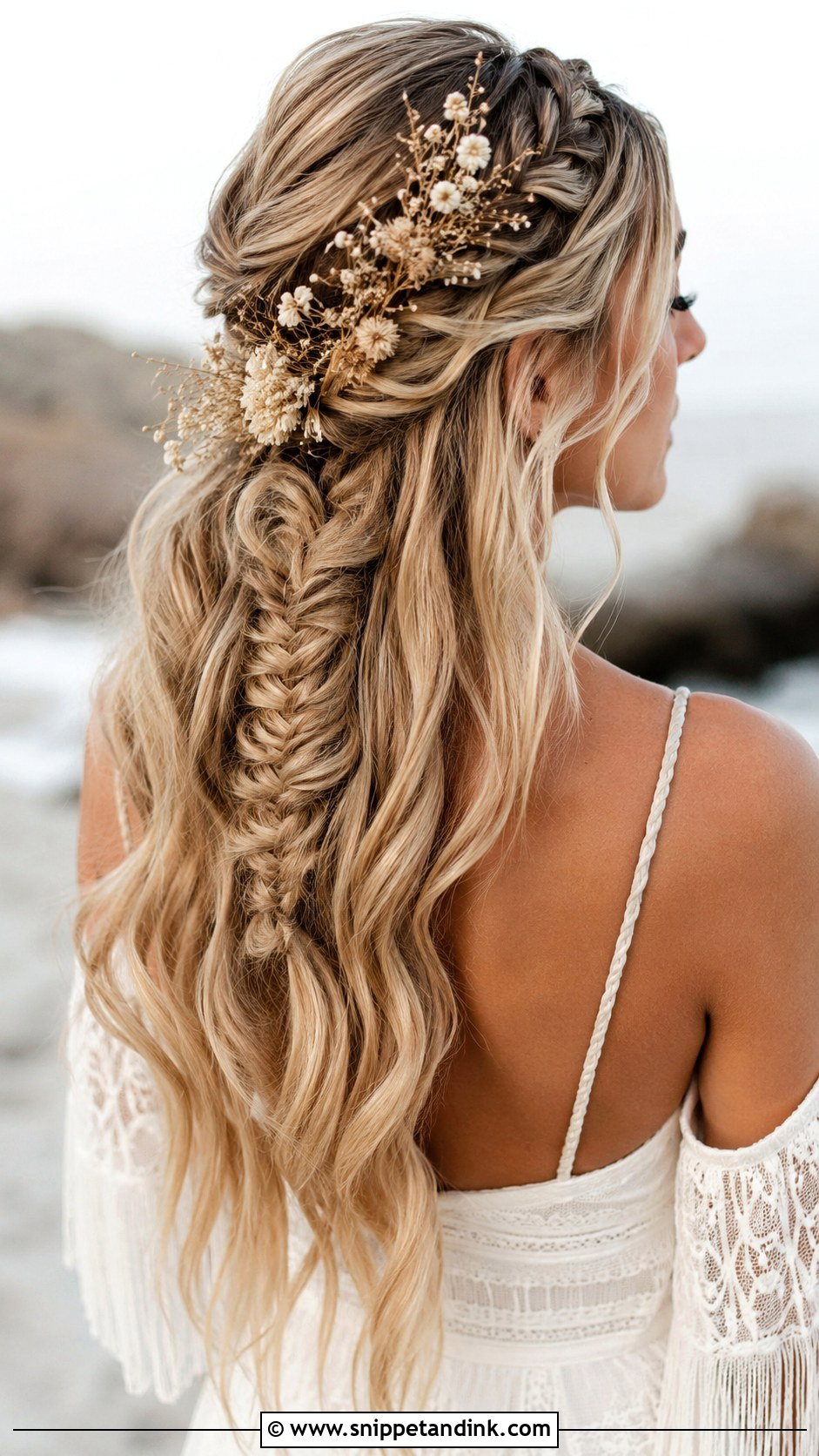 Boho Braided Wedding Hairstyle - Snippet and Ink - 25 Wedding Day Hairstyles