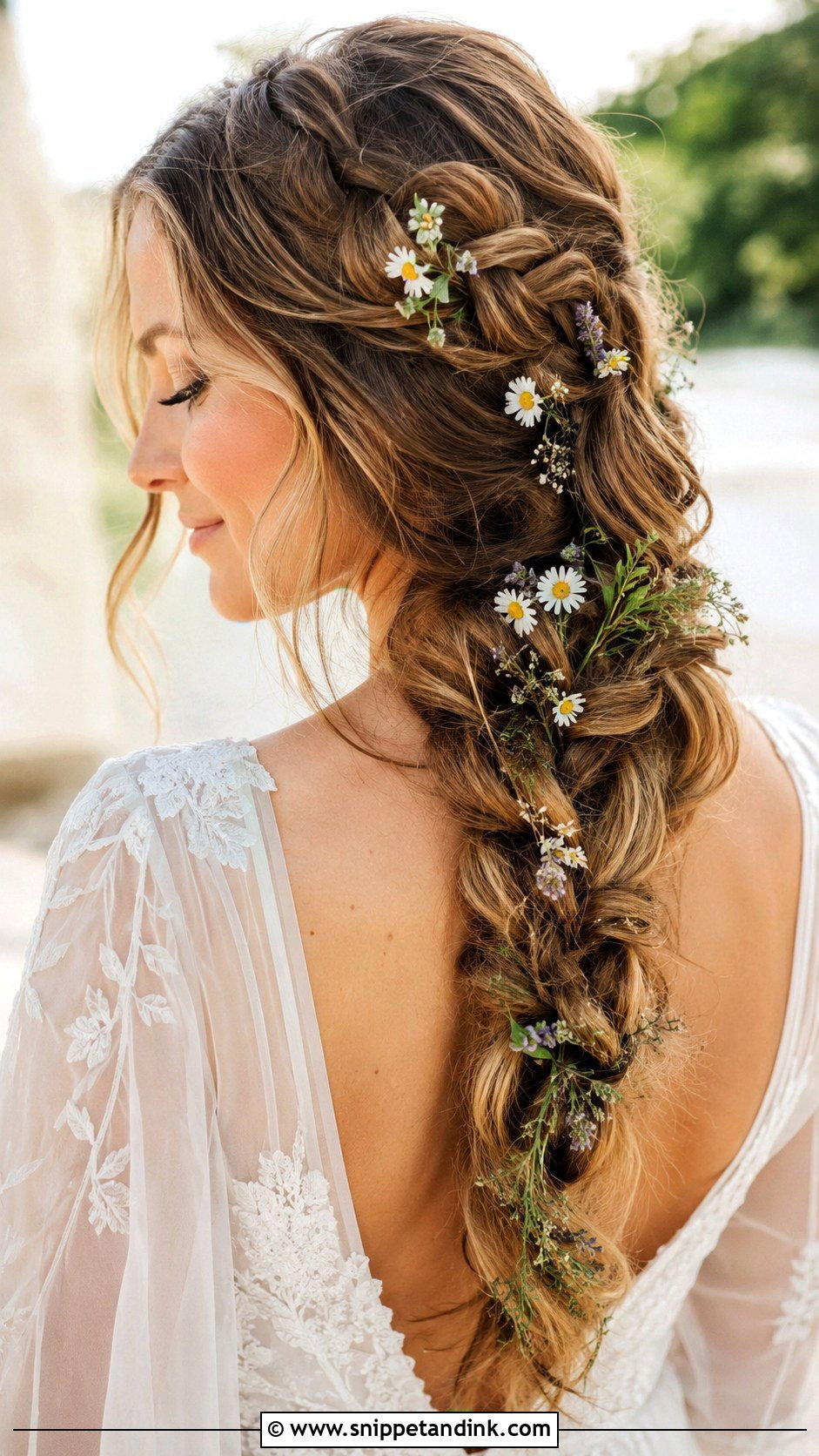 Boho Braided Wedding Hairstyle - Snippet and Ink - 30 Hairstyle for Bride Ideas