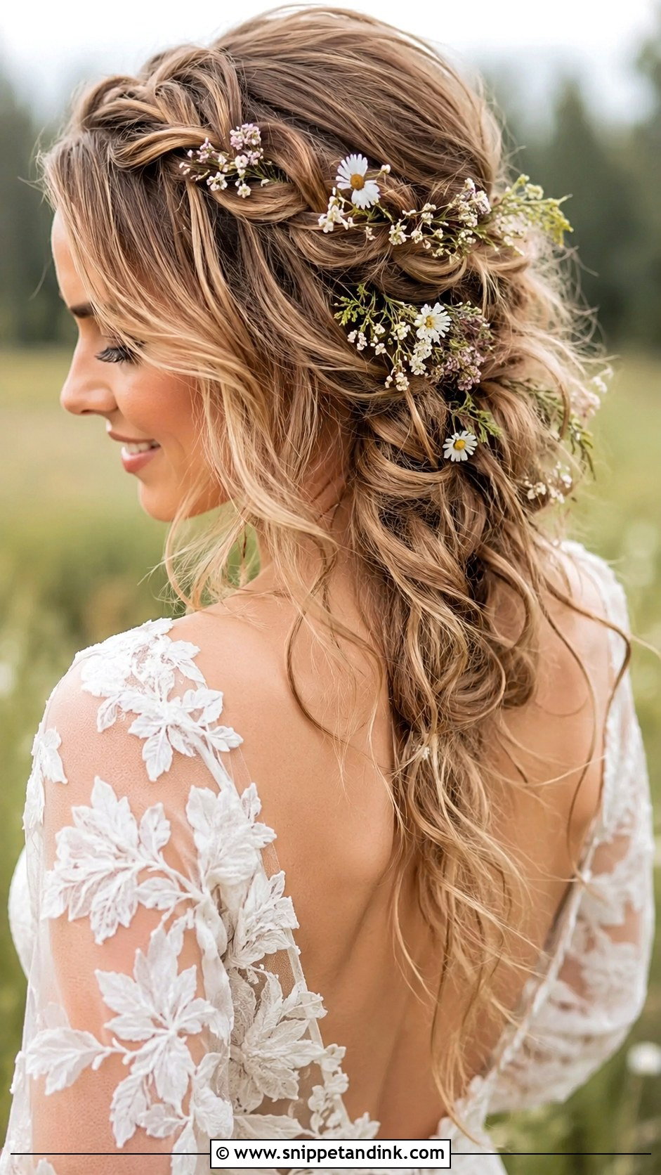 Boho Braided Wedding Hairstyle - Snippet and Ink - 35 Hairstyle for Wedding Ideas