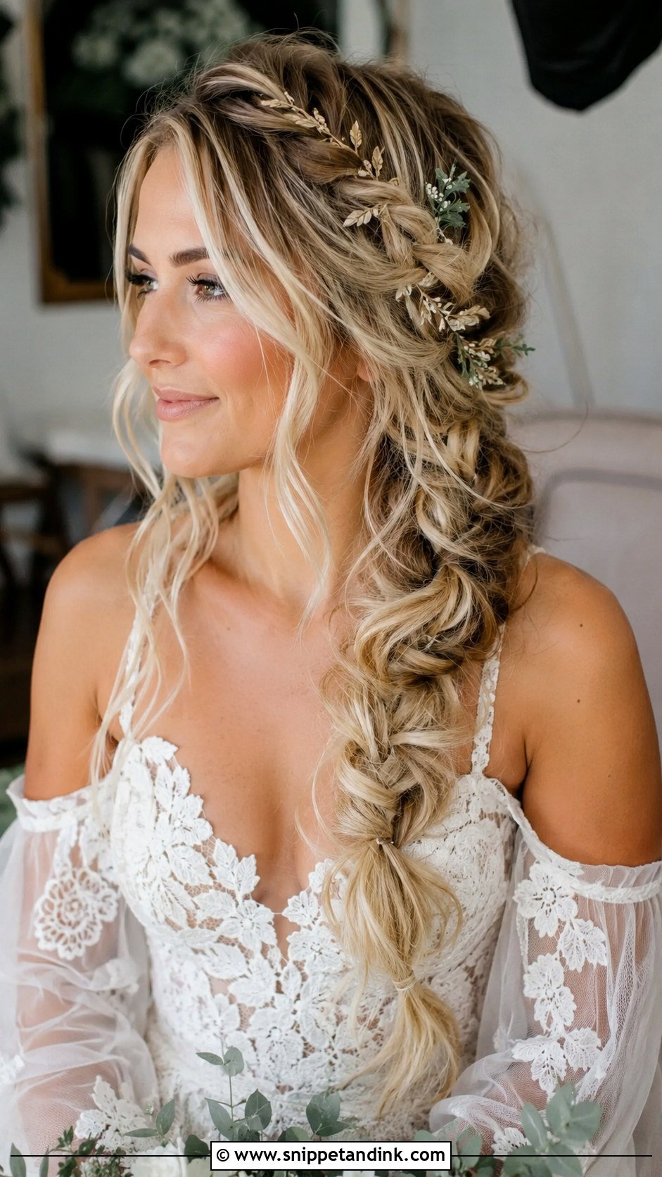 Boho Braided Wedding Hairstyle - Snippet and Ink - 20 Elegant Braided Hairstyles Weddings